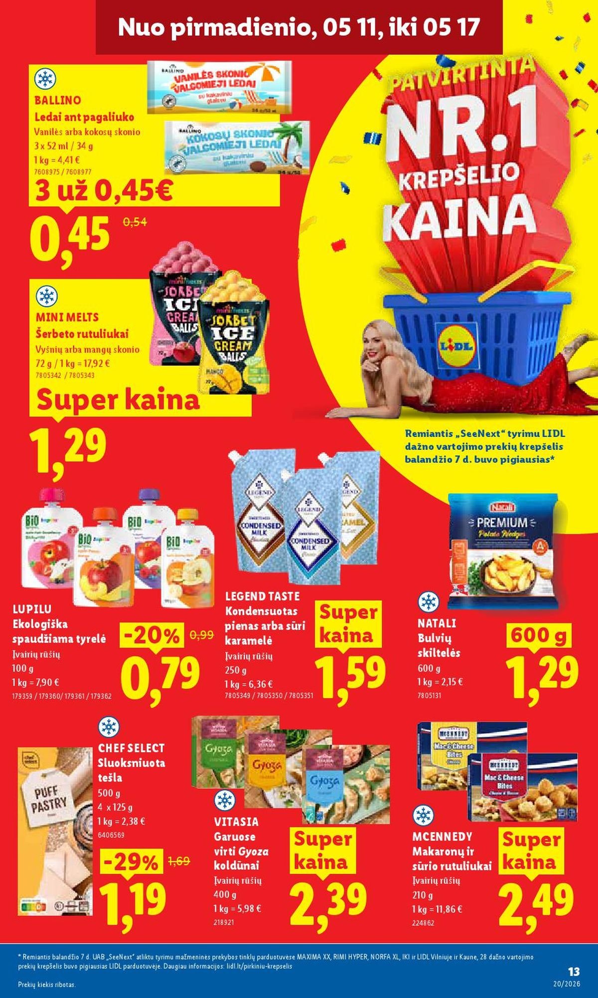 LIDL - Maisto prekių pasiūlymai (2026 05 11 - 2026 05 17)
