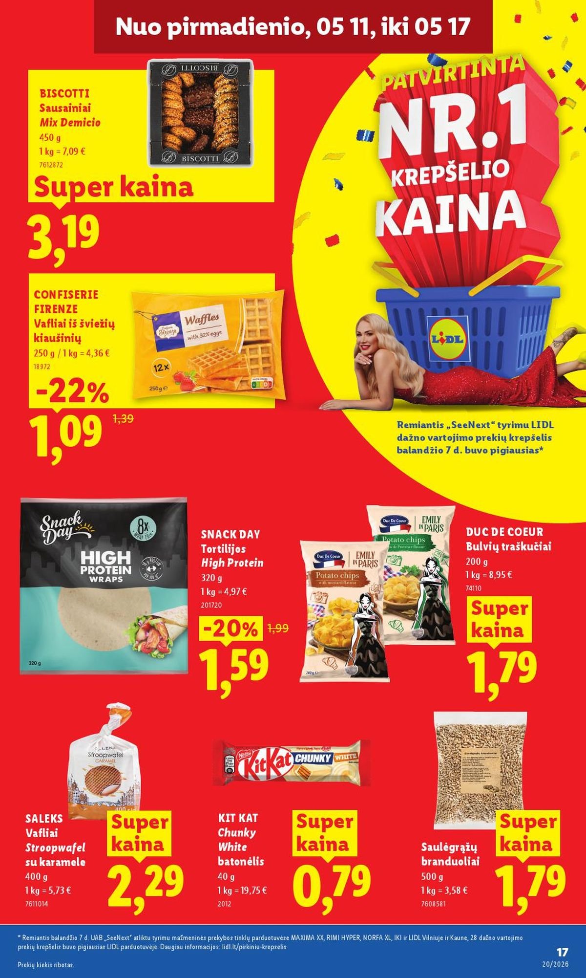 LIDL - Maisto prekių pasiūlymai (2026 05 11 - 2026 05 17)