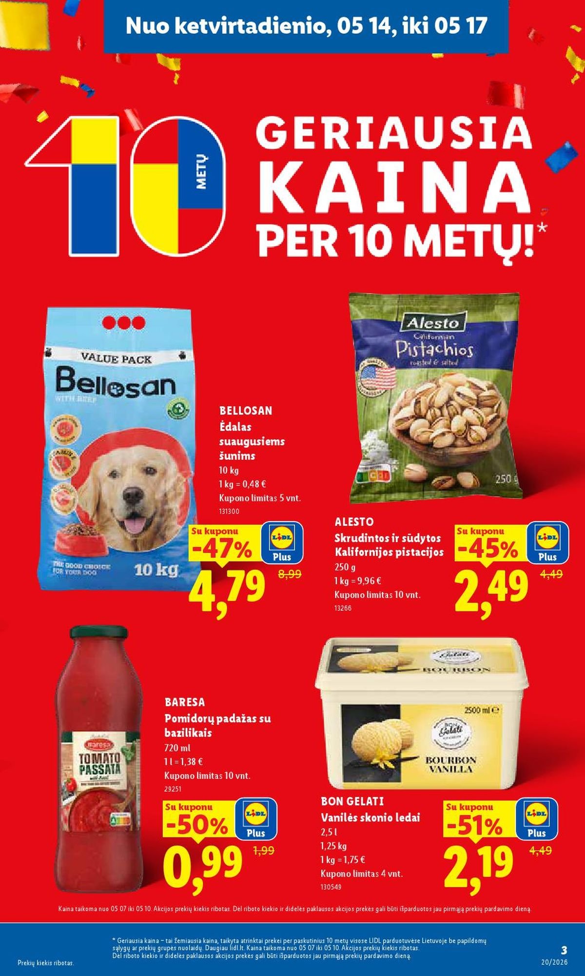 LIDL - Maisto prekių pasiūlymai (2026 05 11 - 2026 05 17)