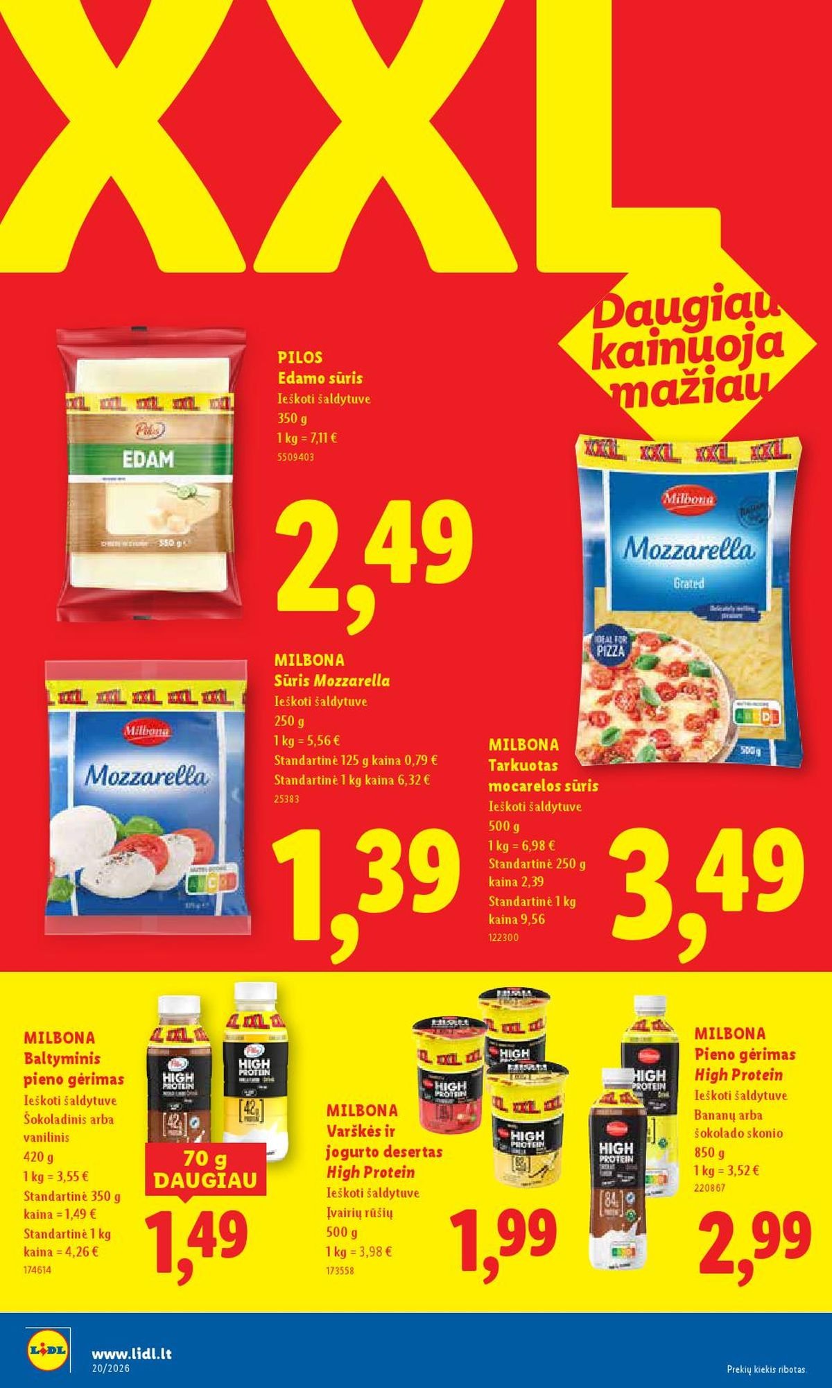 LIDL - Maisto prekių pasiūlymai (2026 05 11 - 2026 05 17)