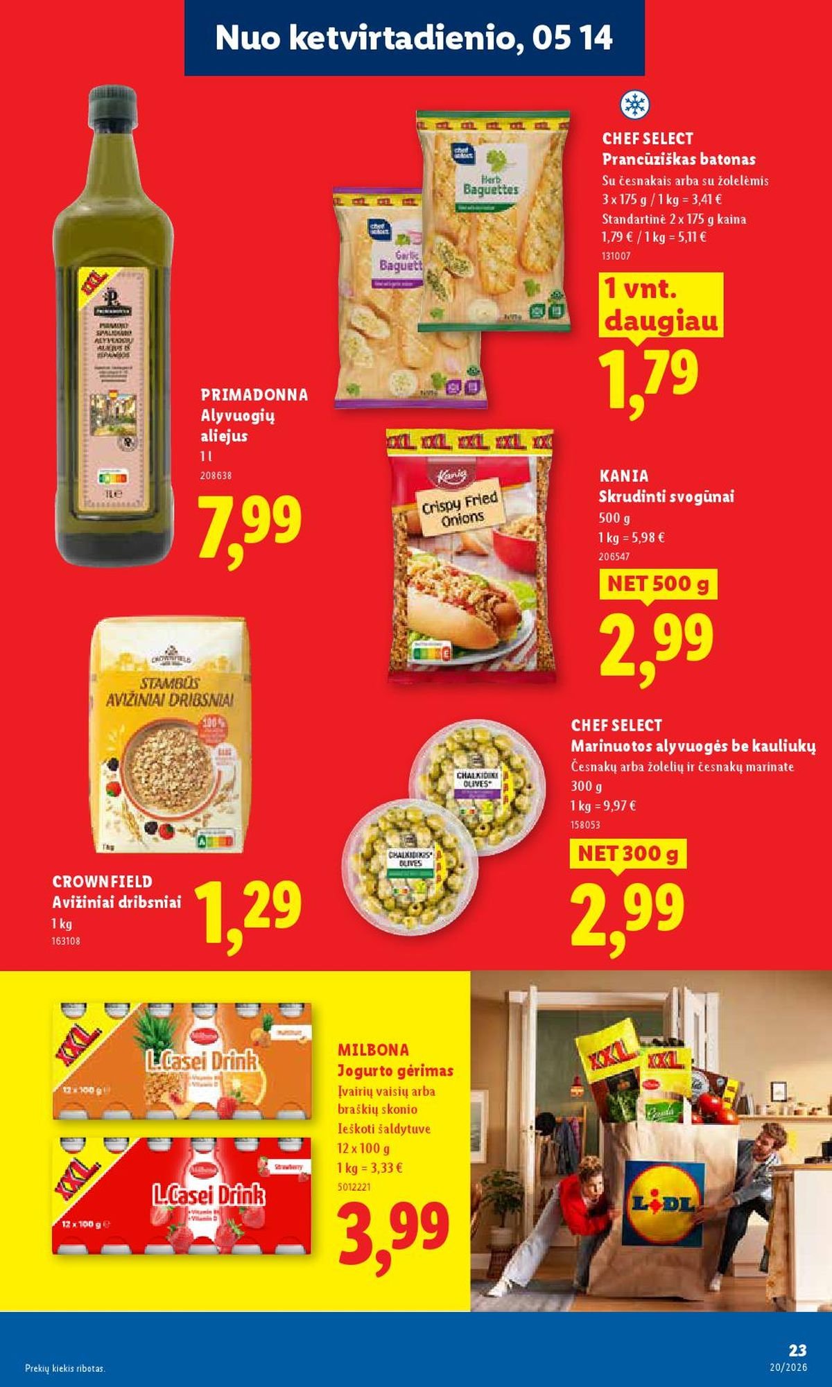 LIDL - Maisto prekių pasiūlymai (2026 05 11 - 2026 05 17)