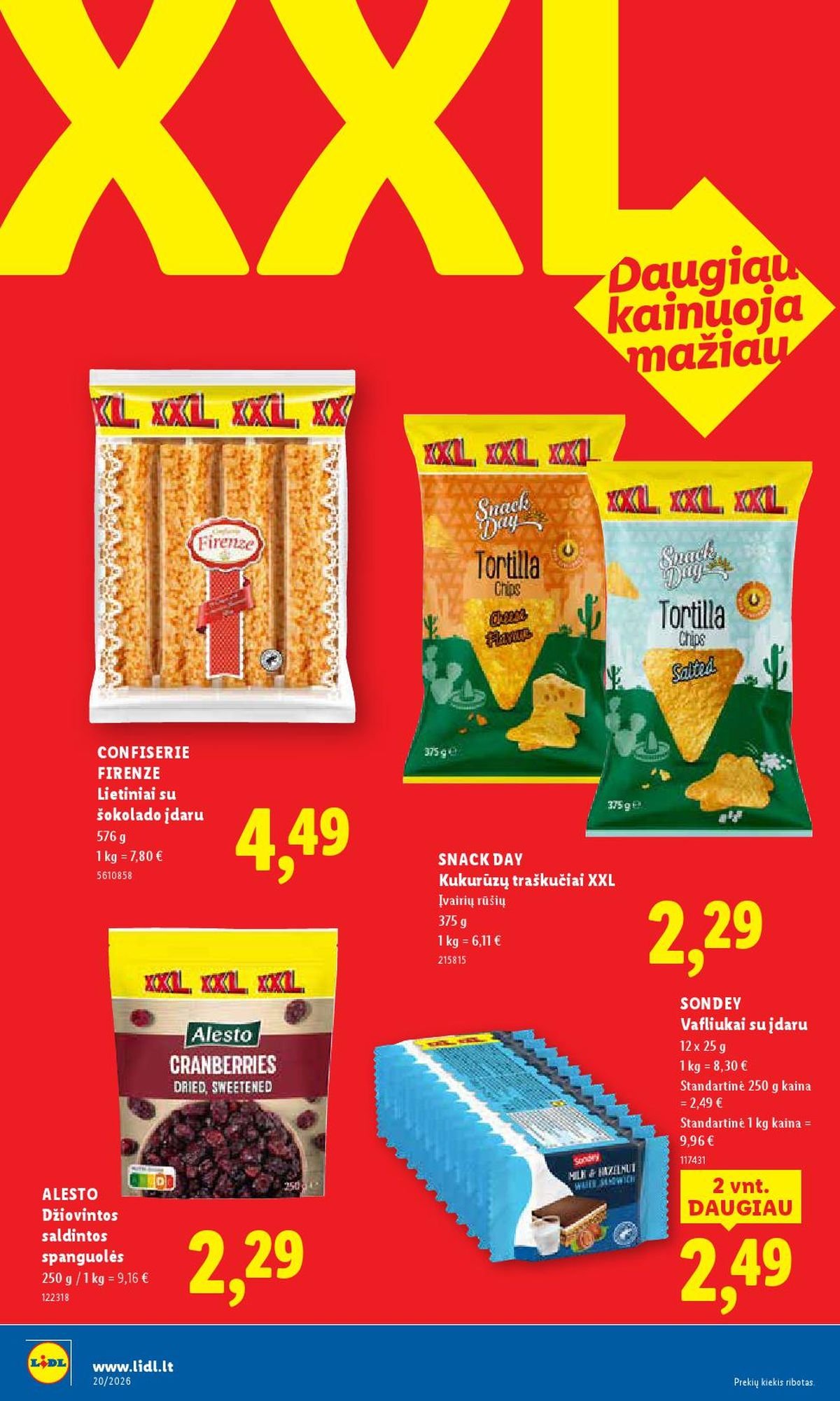 LIDL - Maisto prekių pasiūlymai (2026 05 11 - 2026 05 17)