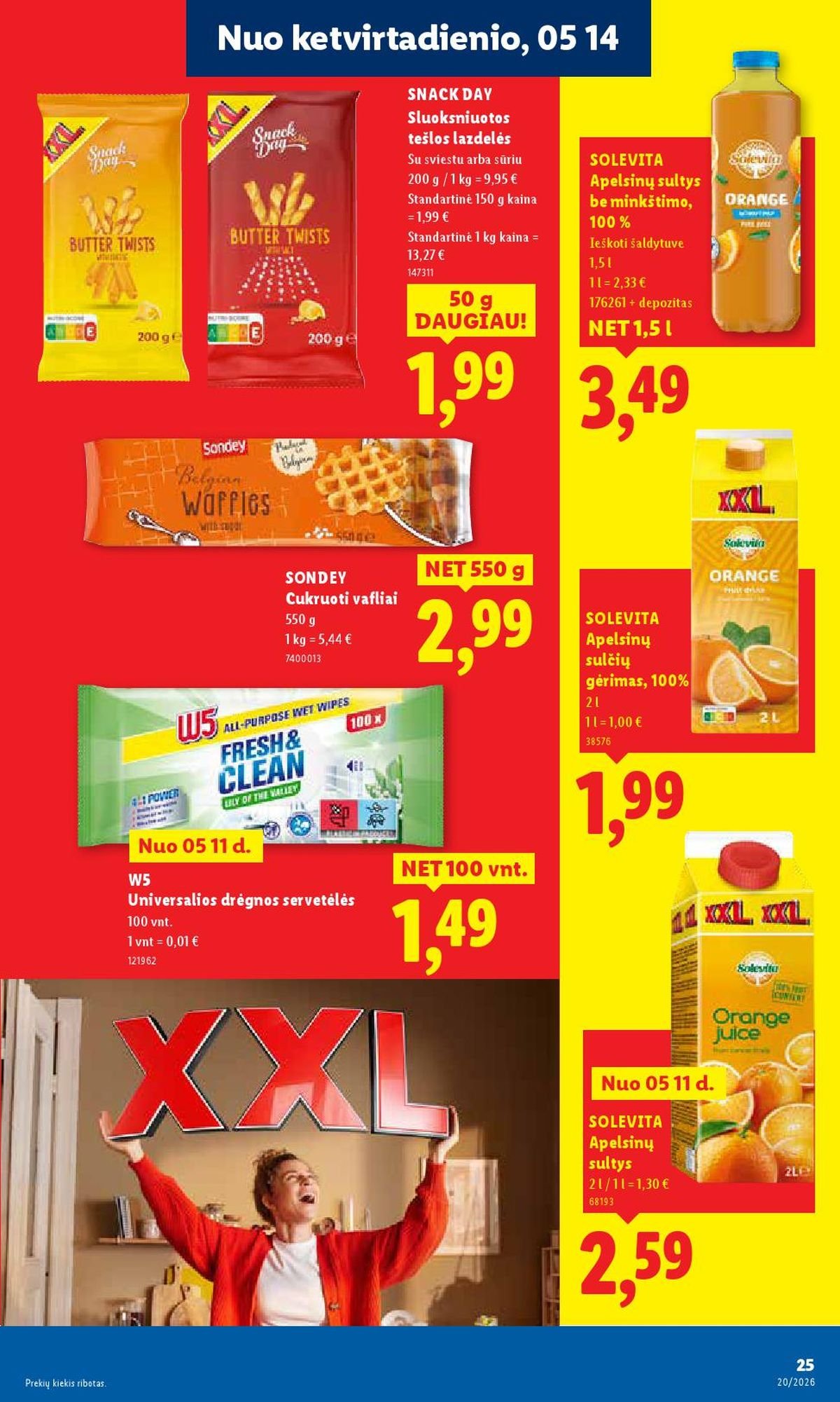 LIDL - Maisto prekių pasiūlymai (2026 05 11 - 2026 05 17)