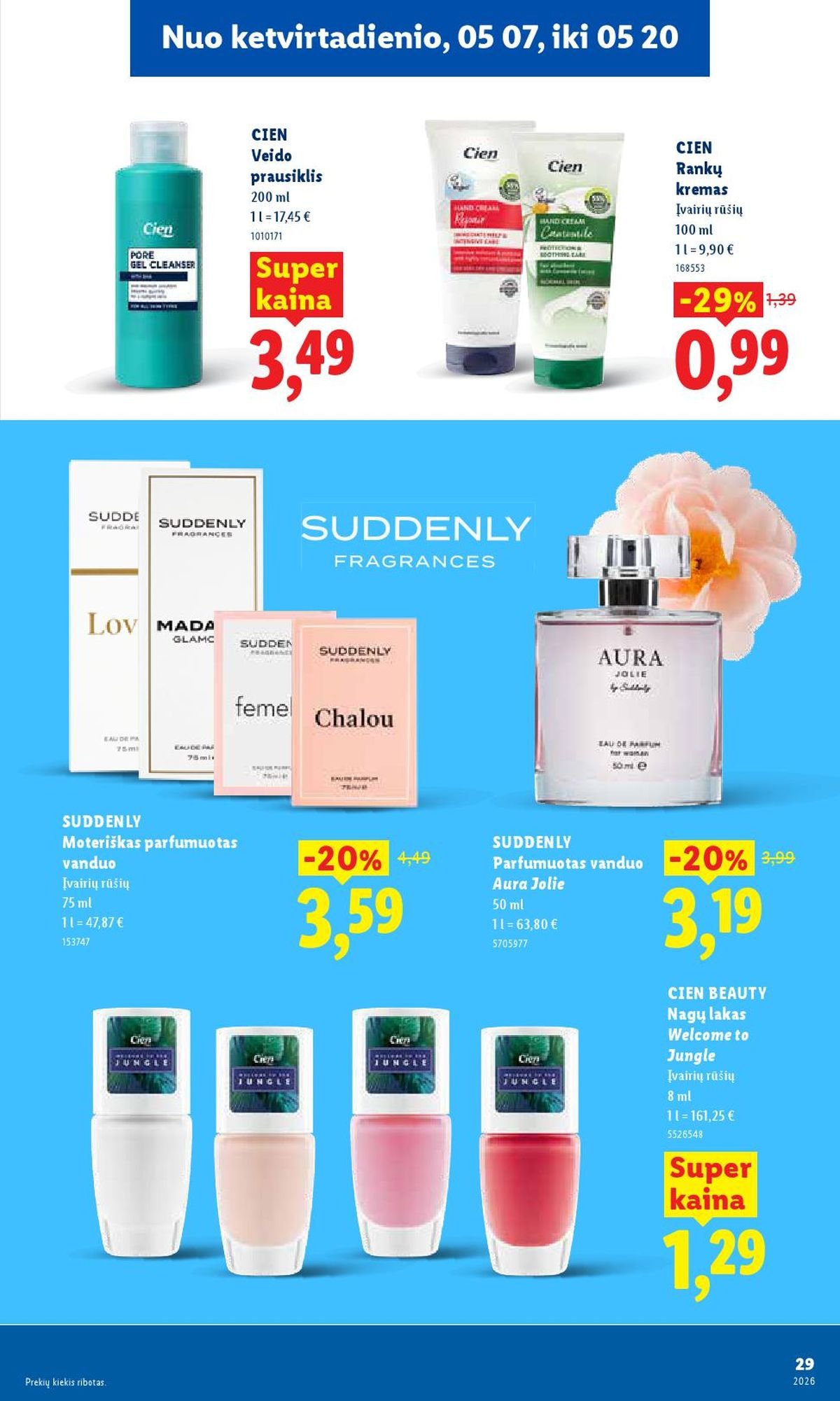LIDL - Maisto prekių pasiūlymai (2026 05 11 - 2026 05 17)