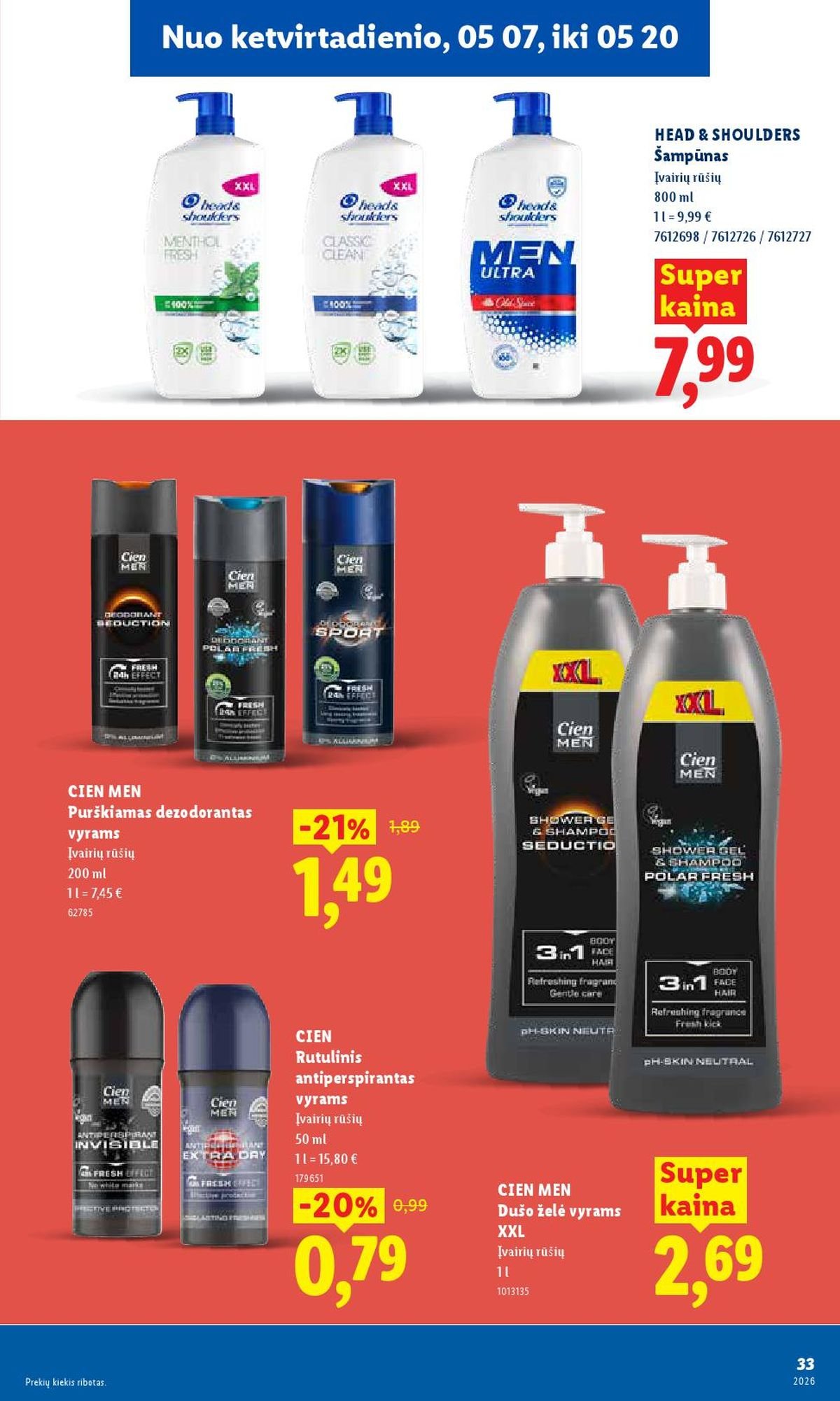 LIDL - Maisto prekių pasiūlymai (2026 05 11 - 2026 05 17)
