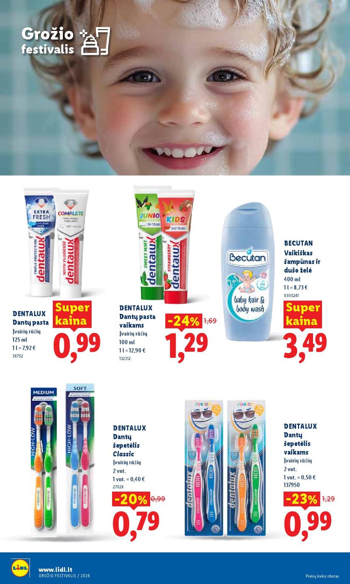 LIDL - Maisto prekių pasiūlymai (2026 05 11 - 2026 05 17)