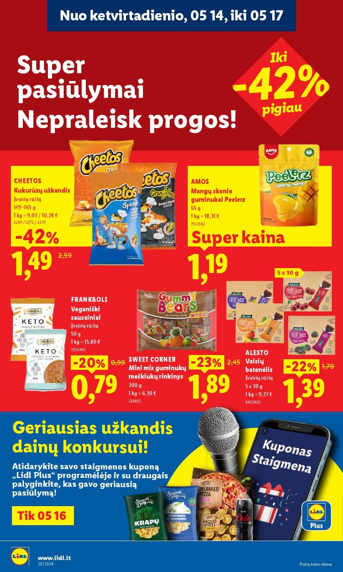 LIDL - Maisto prekių pasiūlymai (2026 05 11 - 2026 05 17)
