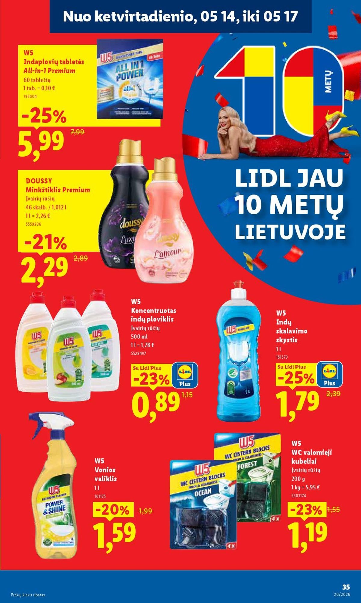 LIDL - Maisto prekių pasiūlymai (2026 05 11 - 2026 05 17)