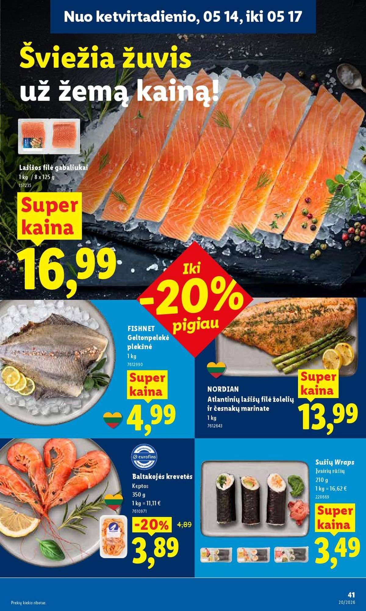 LIDL - Maisto prekių pasiūlymai (2026 05 11 - 2026 05 17)