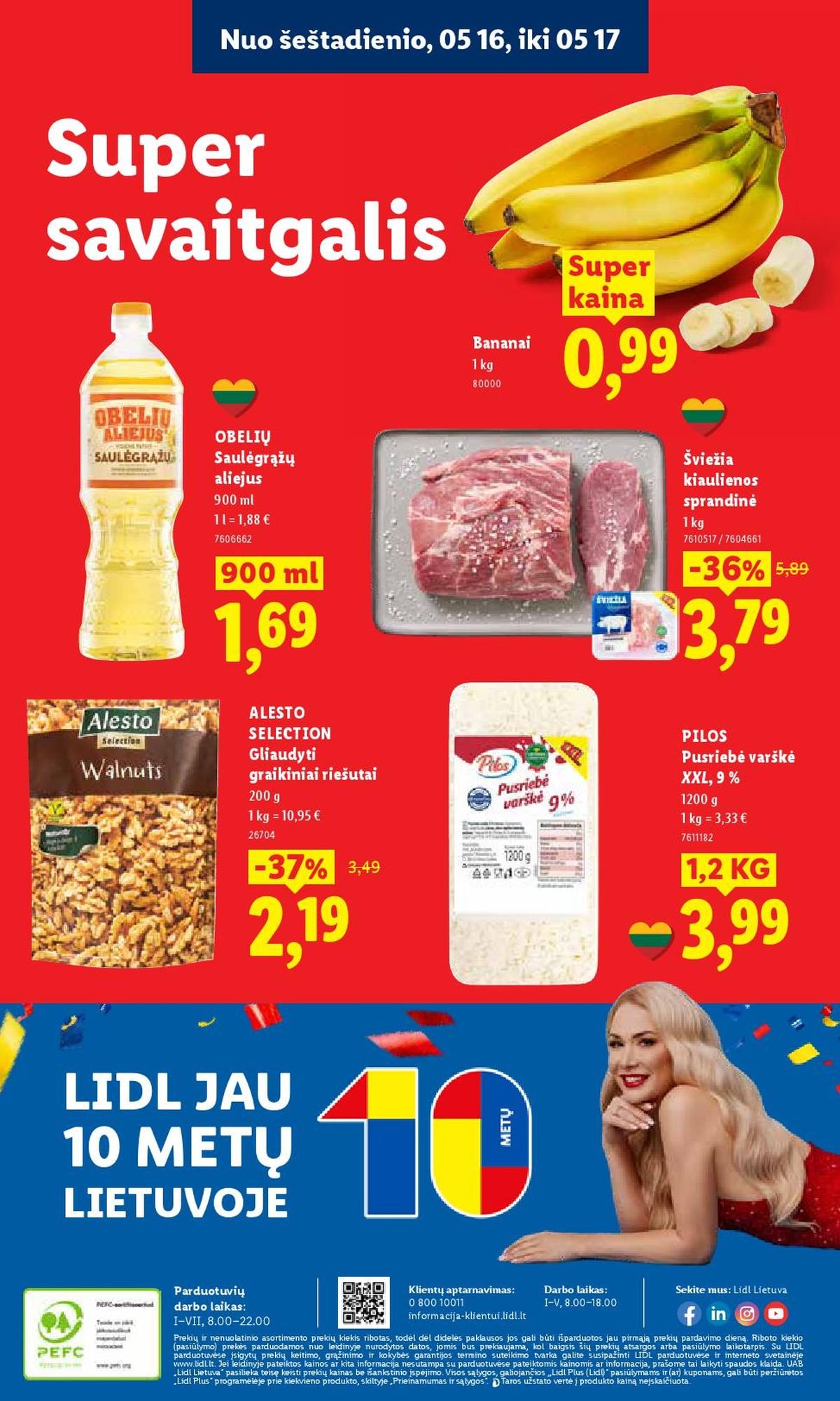 LIDL - Maisto prekių pasiūlymai (2026 05 11 - 2026 05 17)