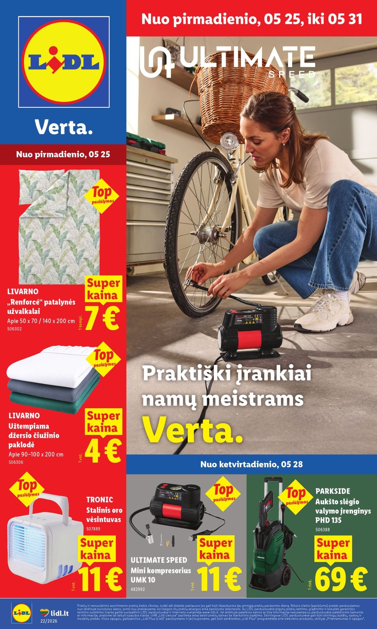 LIDL - Ne maisto prekių pasiūlymai (2026 05 25 - 2026 05 31)