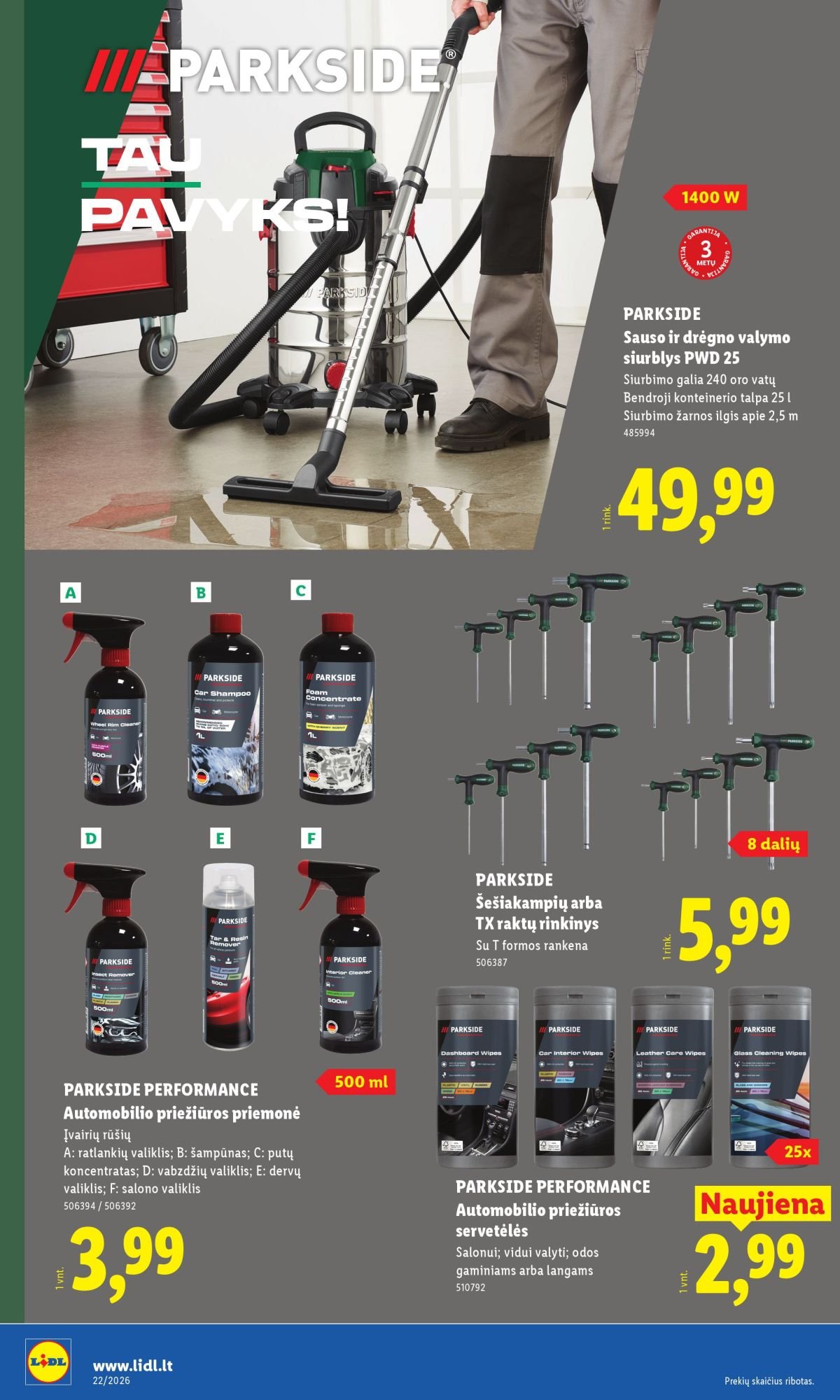 LIDL - Ne maisto prekių pasiūlymai (2026 05 25 - 2026 05 31)
