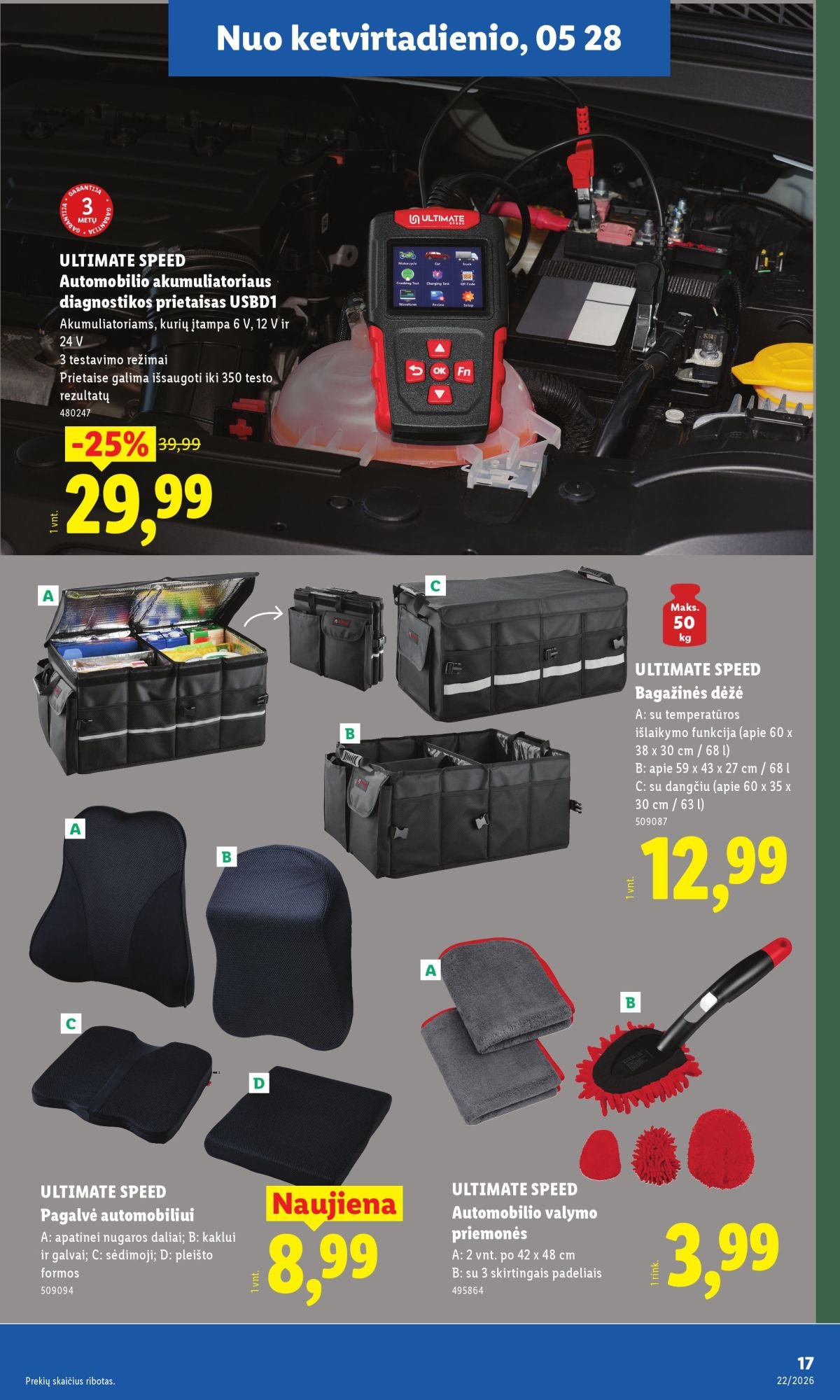 LIDL - Ne maisto prekių pasiūlymai (2026 05 25 - 2026 05 31)