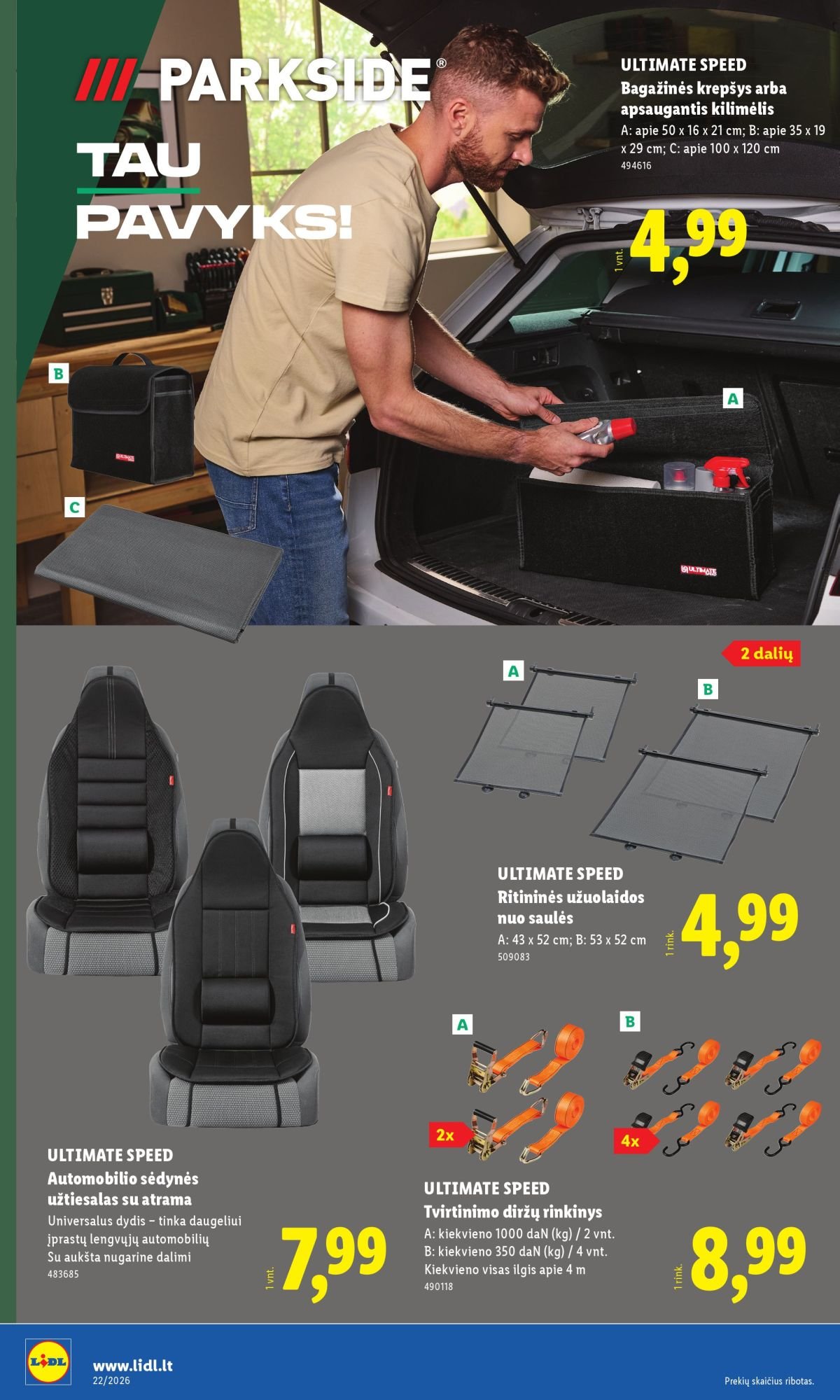 LIDL - Ne maisto prekių pasiūlymai (2026 05 25 - 2026 05 31)