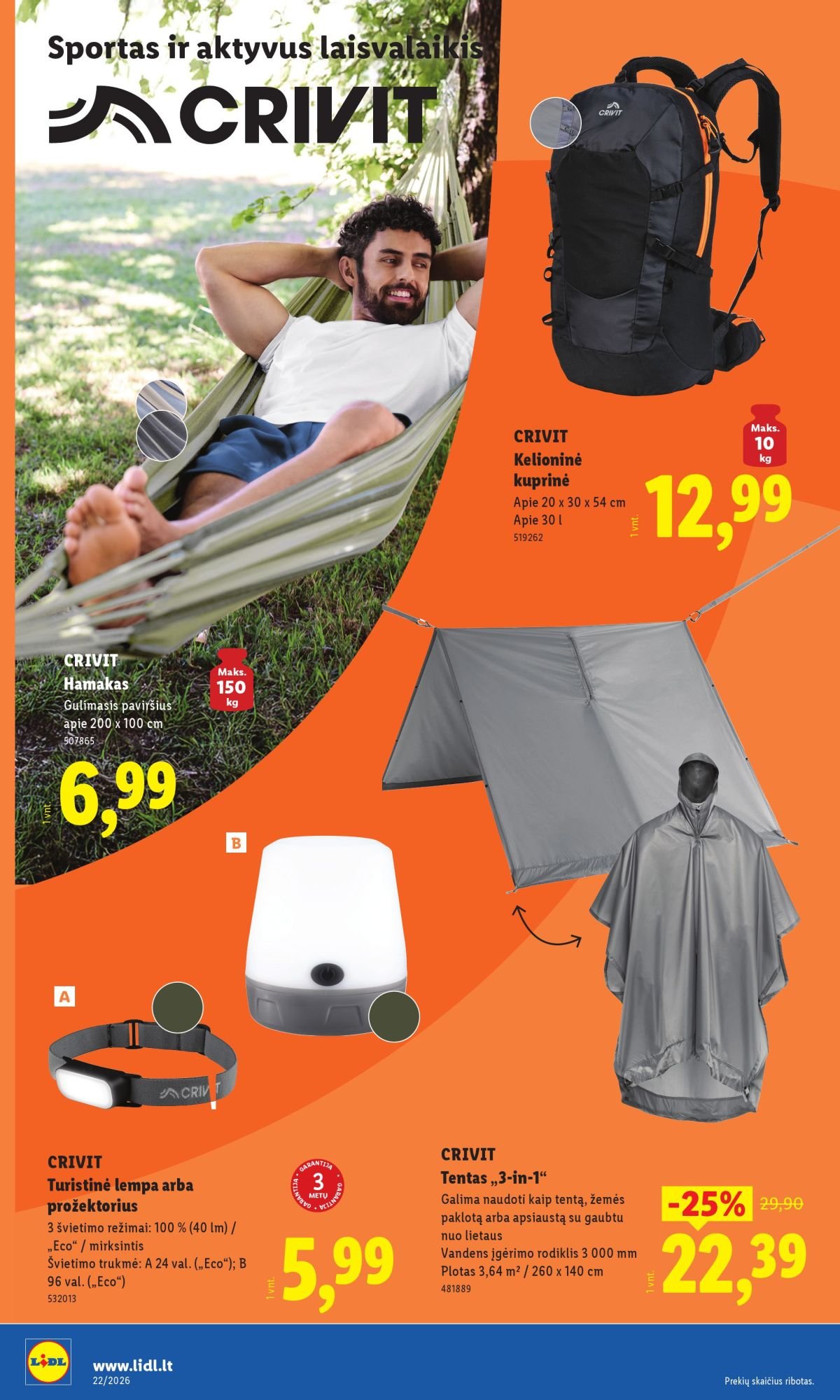 LIDL - Ne maisto prekių pasiūlymai (2026 05 25 - 2026 05 31)