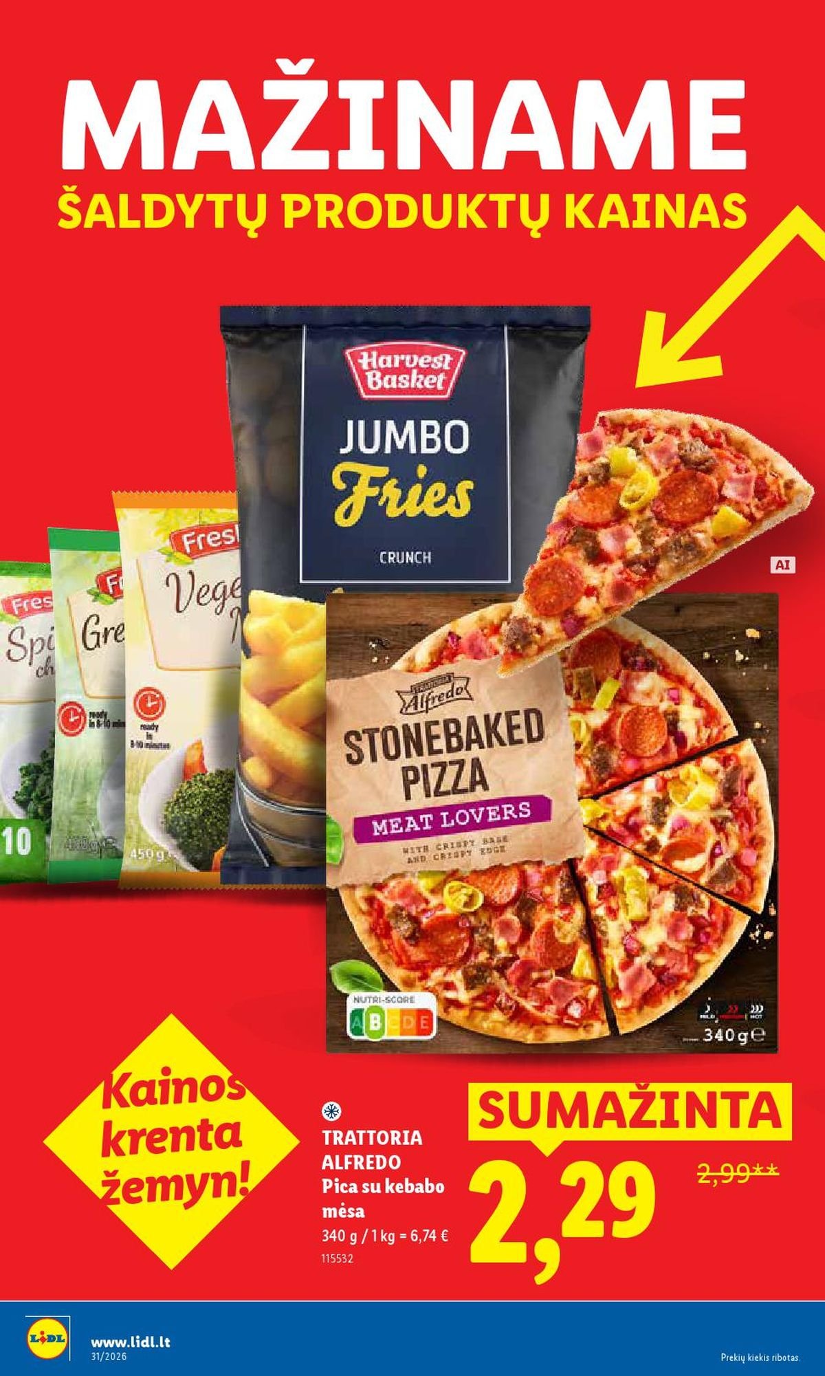 LIDL - Maisto prekių pasiūlymai (2026 07 27 - 2026 08 02)
