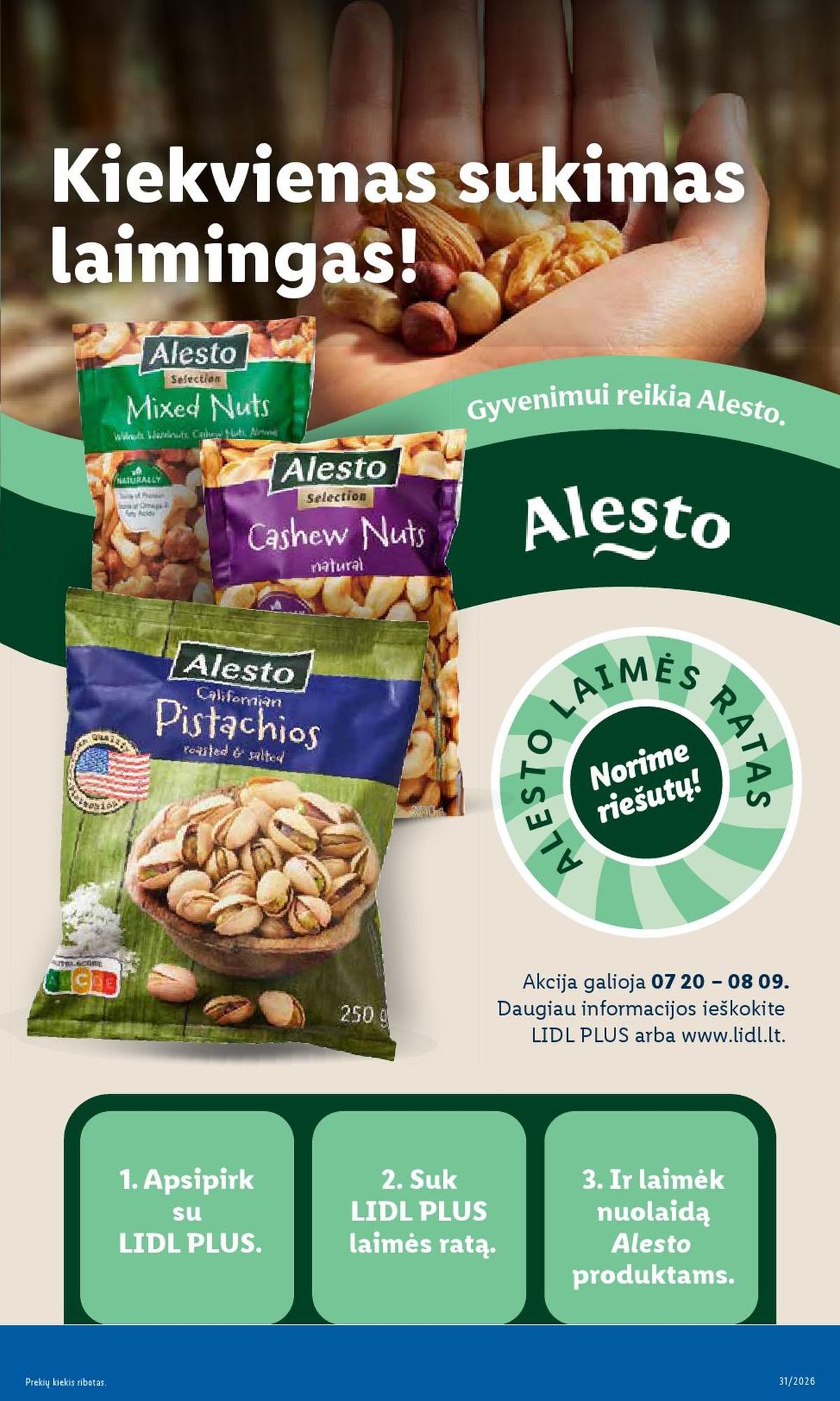 LIDL - Maisto prekių pasiūlymai (2026 07 27 - 2026 08 02)
