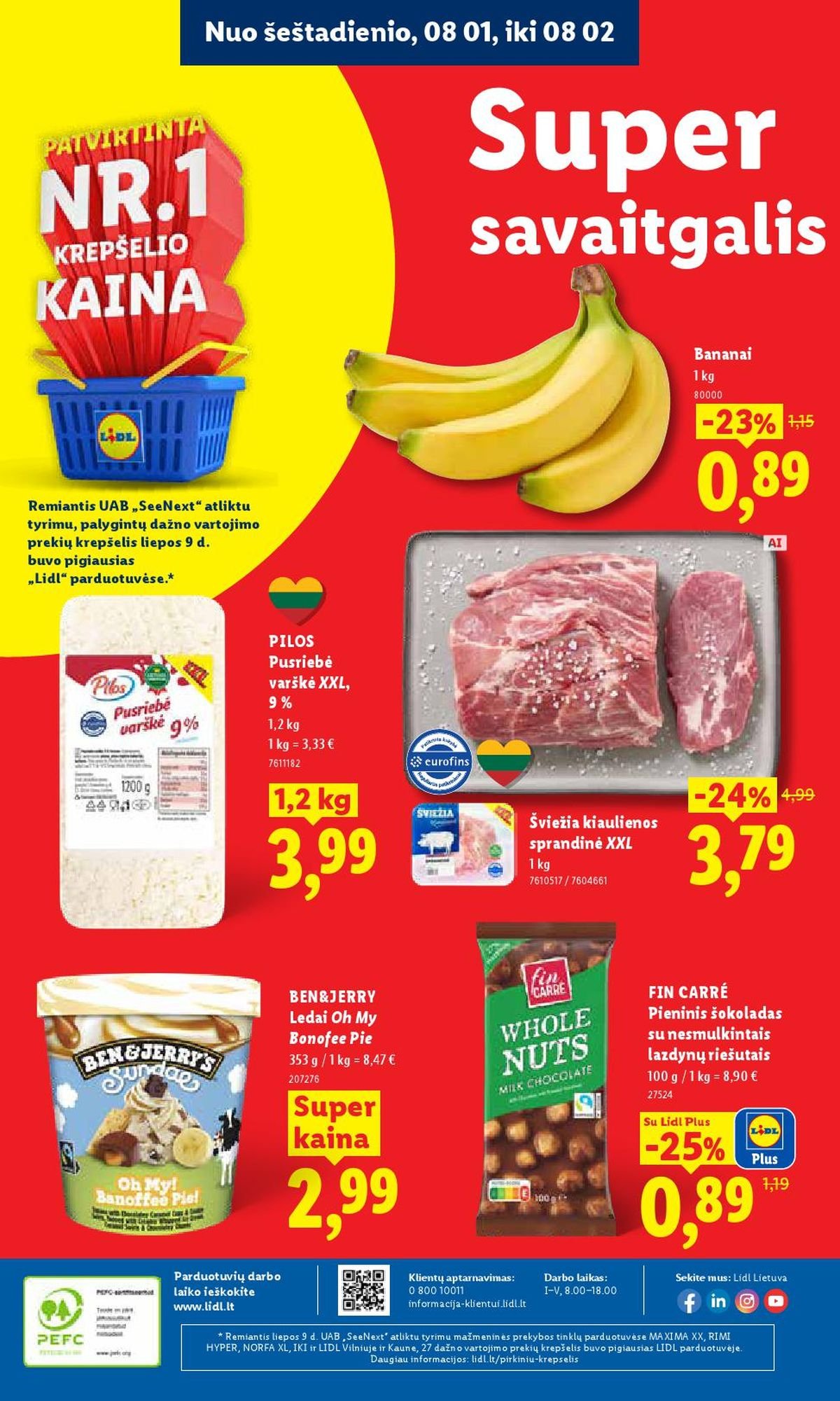 LIDL - Maisto prekių pasiūlymai (2026 07 27 - 2026 08 02)