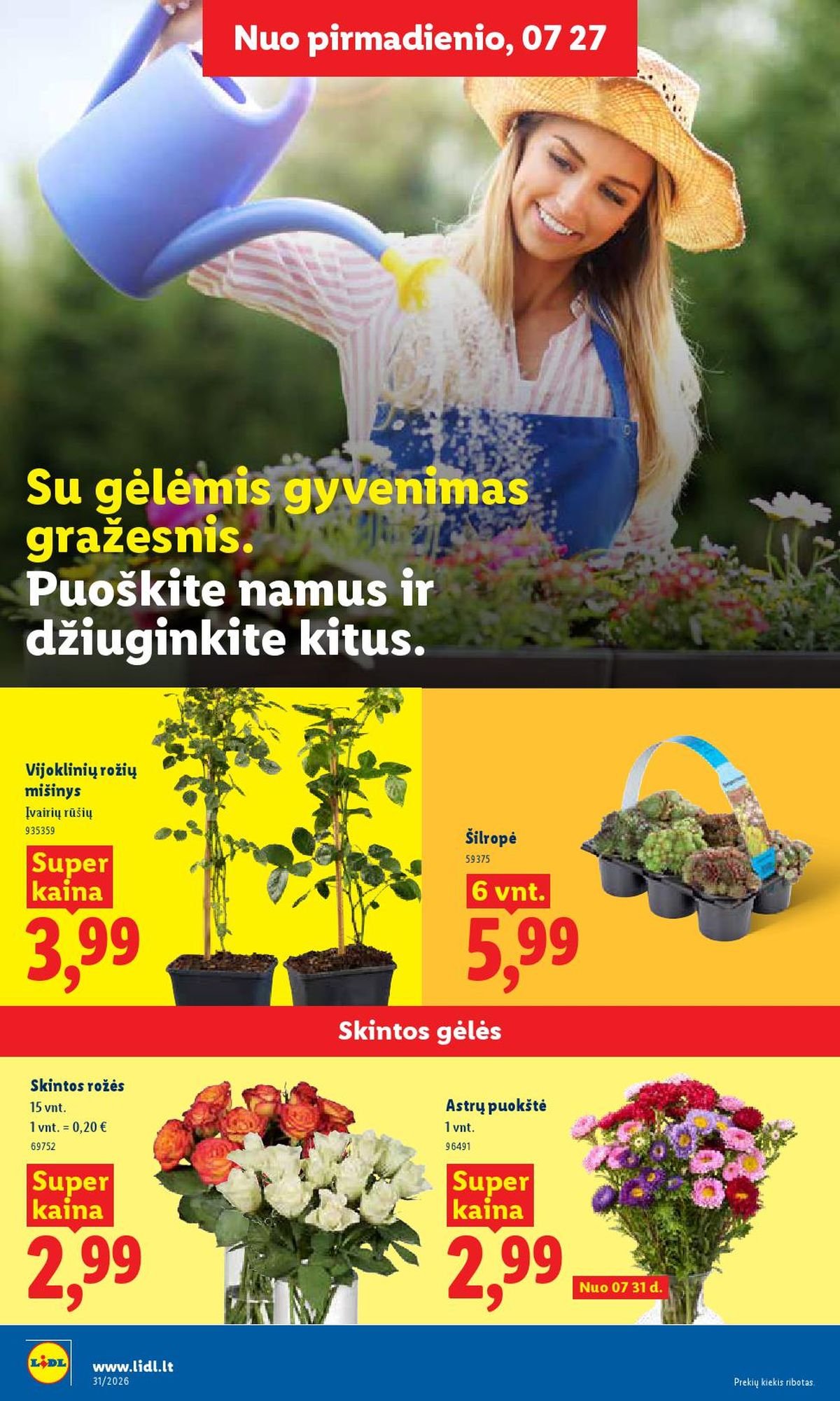 LIDL - Maisto prekių pasiūlymai (2026 07 27 - 2026 08 02)