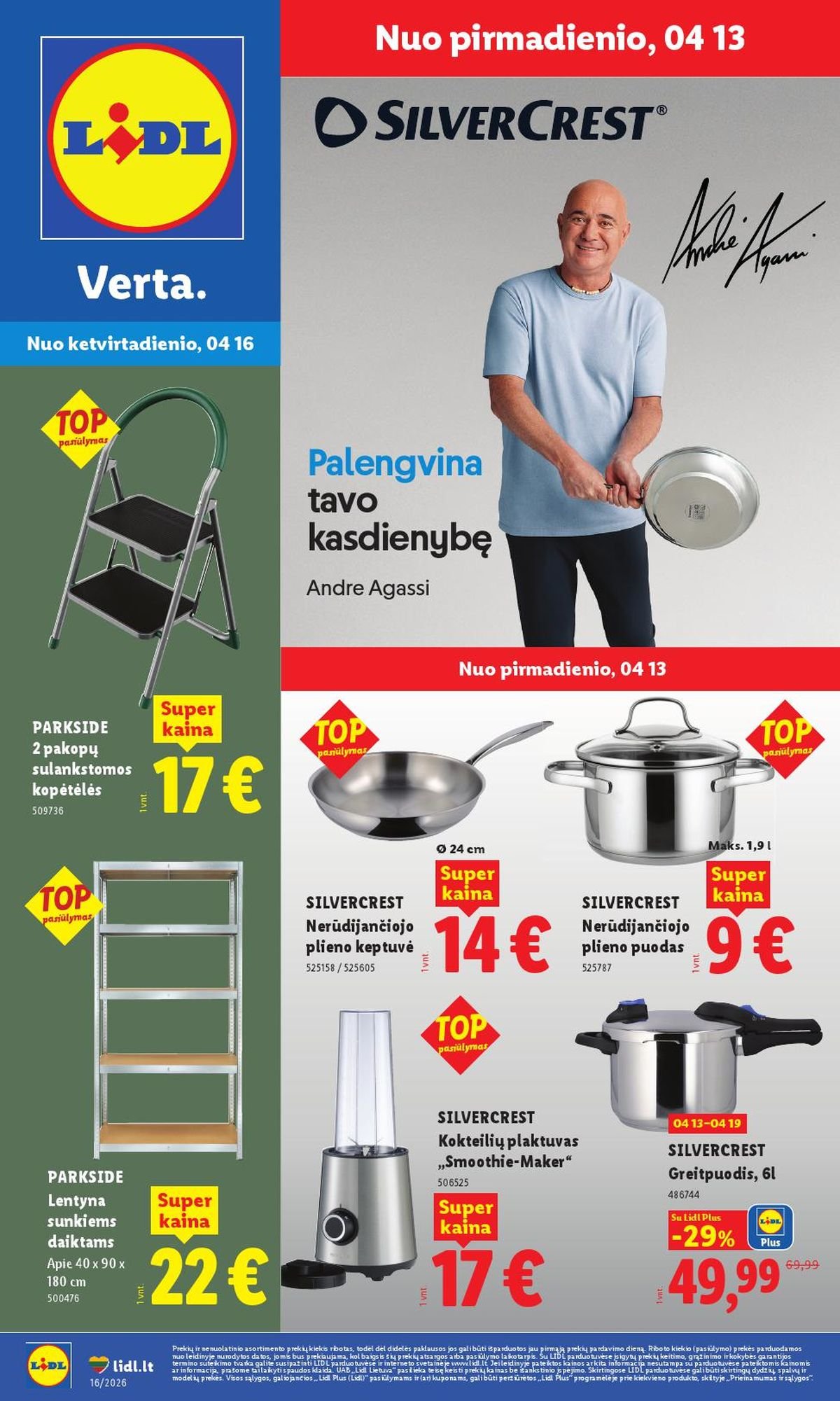 LIDL - Ne maisto prekių pasiūlymai (2026 04 13 - 2026 04 19)