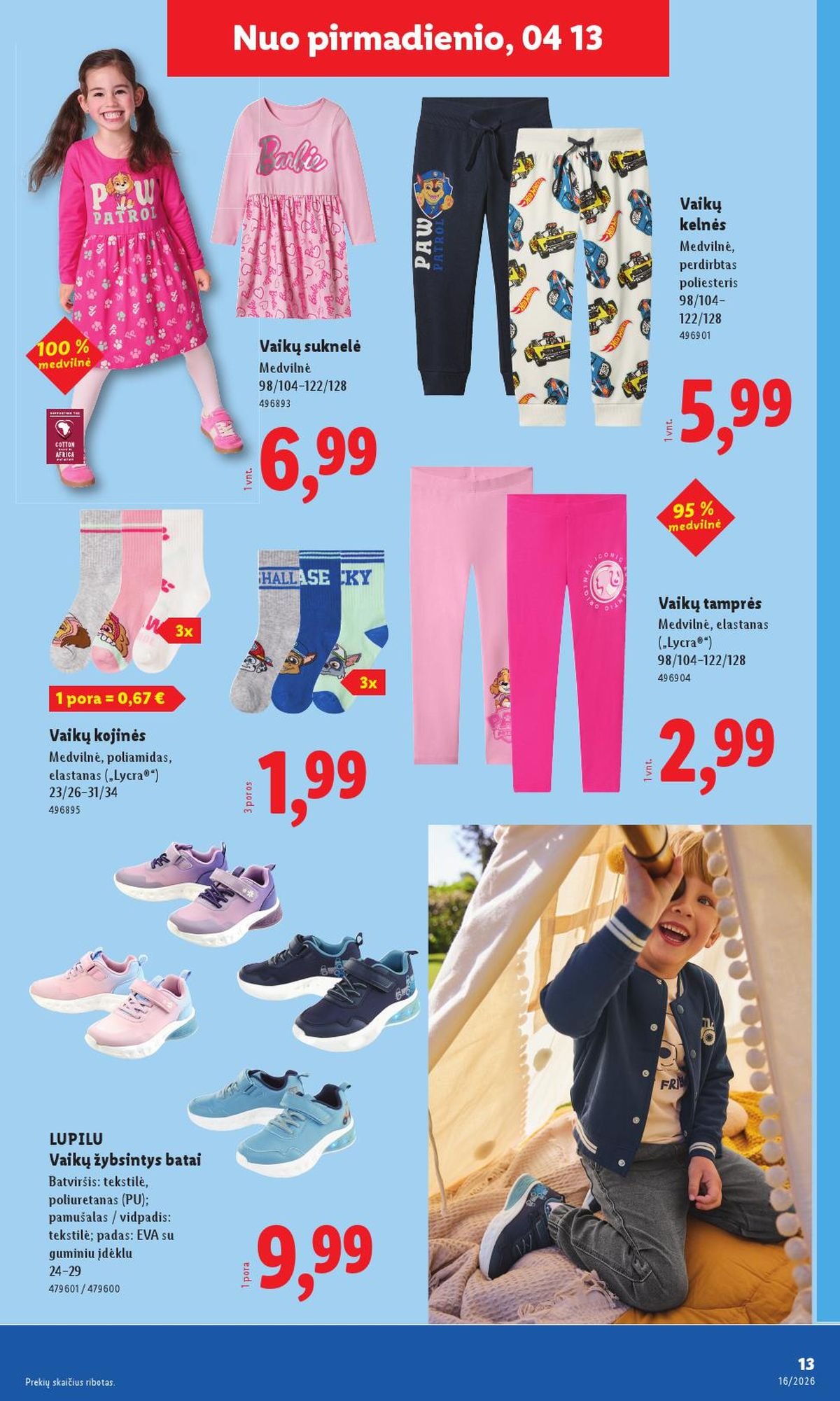 LIDL - Ne maisto prekių pasiūlymai (2026 04 13 - 2026 04 19)