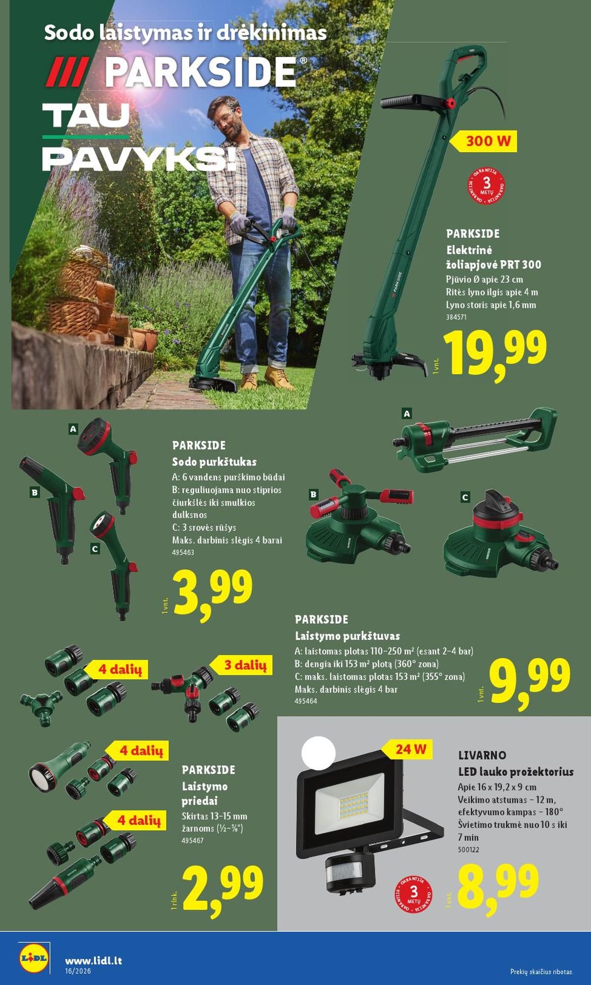 LIDL - Ne maisto prekių pasiūlymai (2026 04 13 - 2026 04 19)