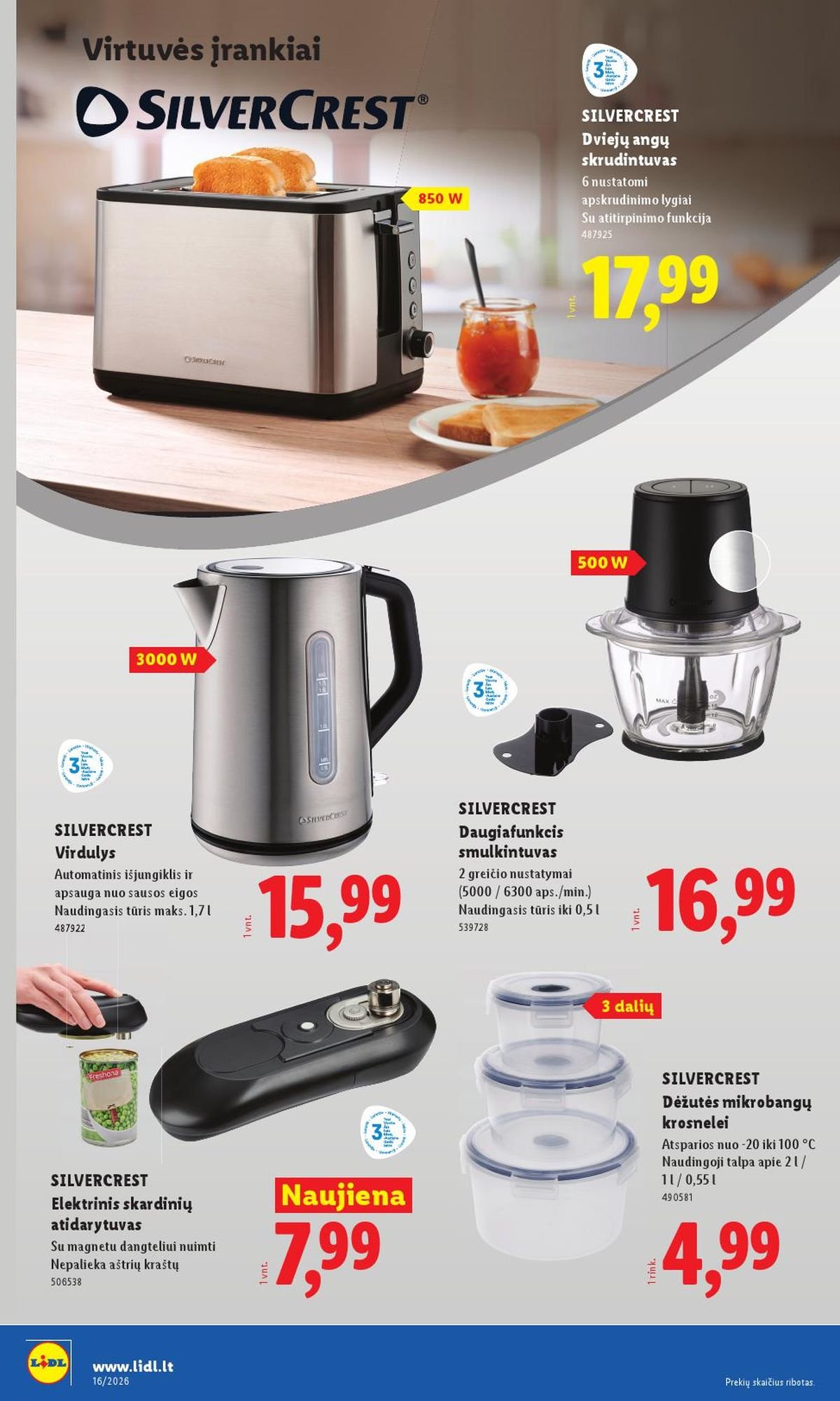 LIDL - Ne maisto prekių pasiūlymai (2026 04 13 - 2026 04 19)