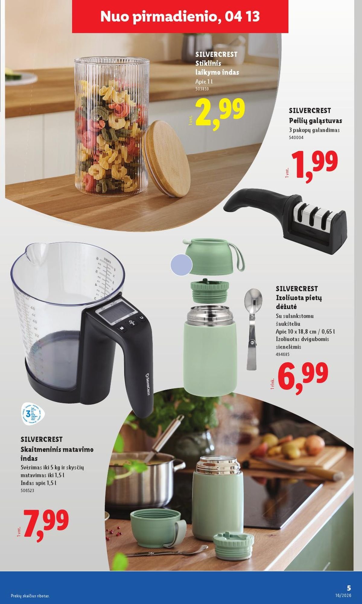 LIDL - Ne maisto prekių pasiūlymai (2026 04 13 - 2026 04 19)
