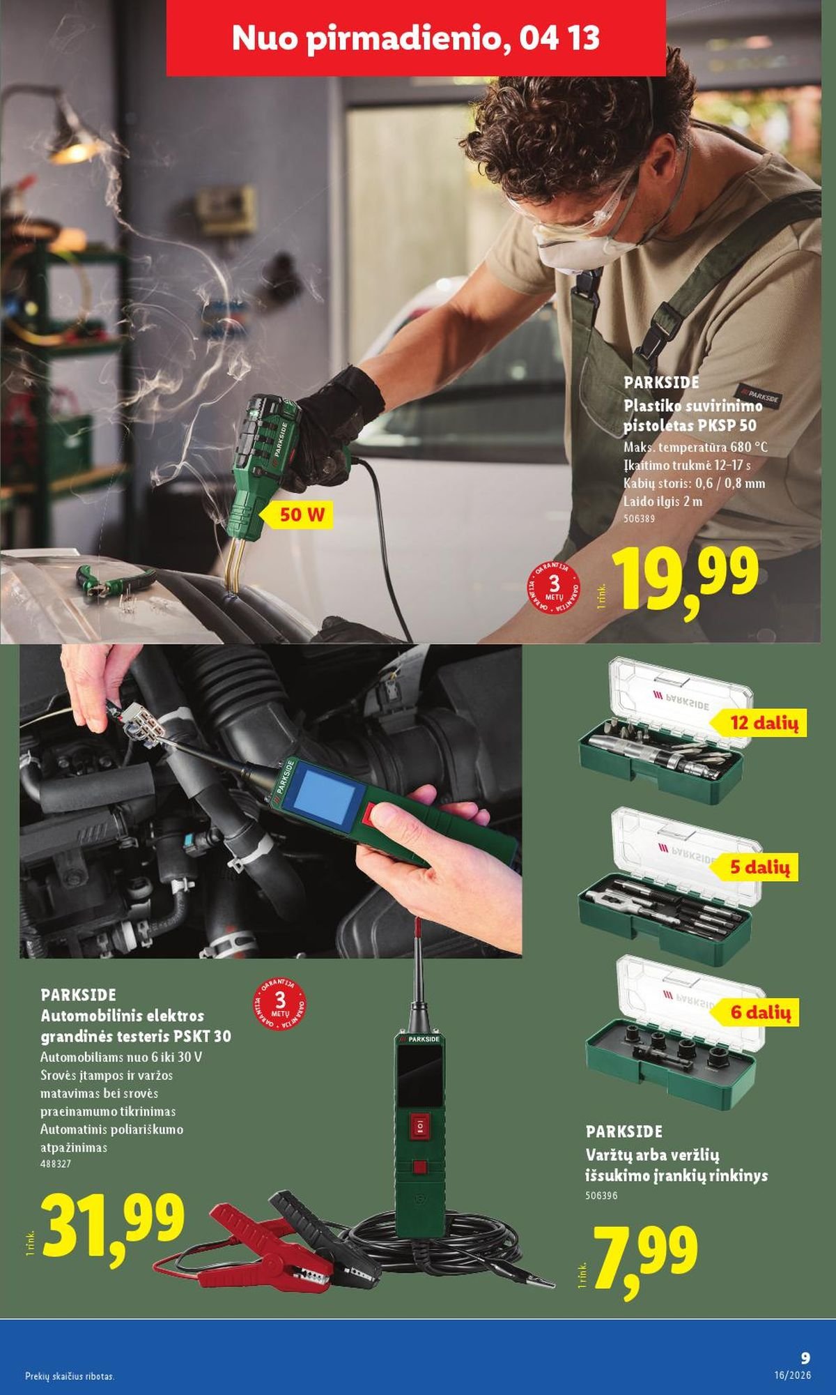 LIDL - Ne maisto prekių pasiūlymai (2026 04 13 - 2026 04 19)