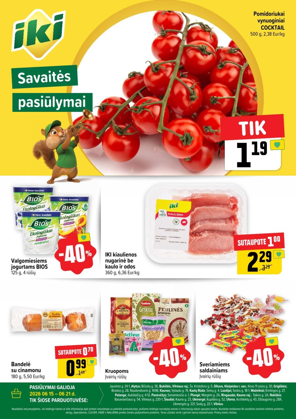 IKI - Specialūs pasiūlymai (2026 06 15 - 2026 06 21)