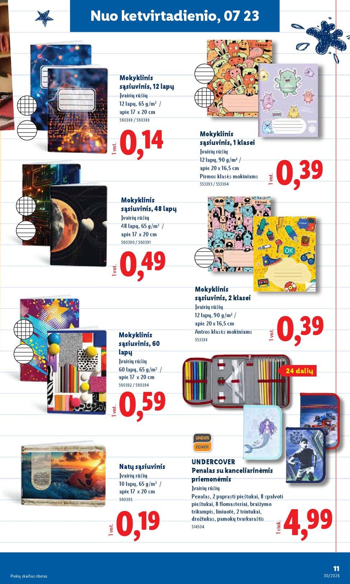 LIDL - Ne maisto prekių pasiūlymai (2026 07 20 - 2026 07 26)