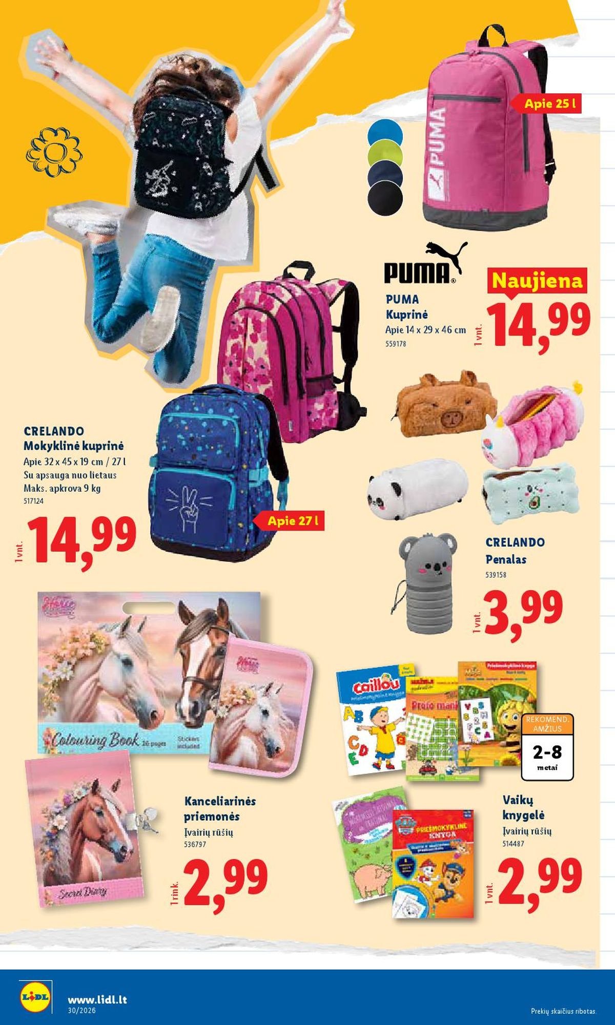 LIDL - Ne maisto prekių pasiūlymai (2026 07 20 - 2026 07 26)