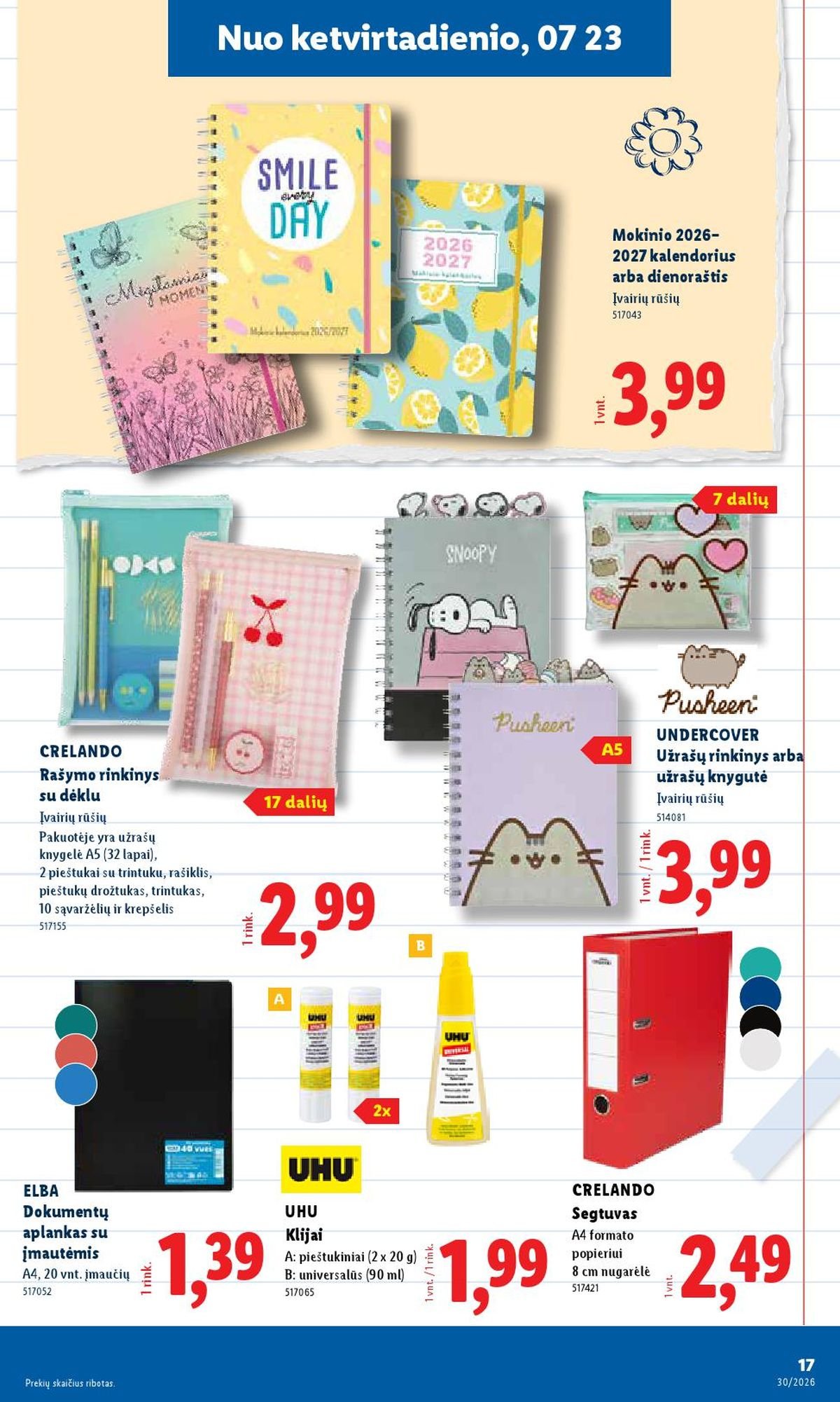 LIDL - Ne maisto prekių pasiūlymai (2026 07 20 - 2026 07 26)