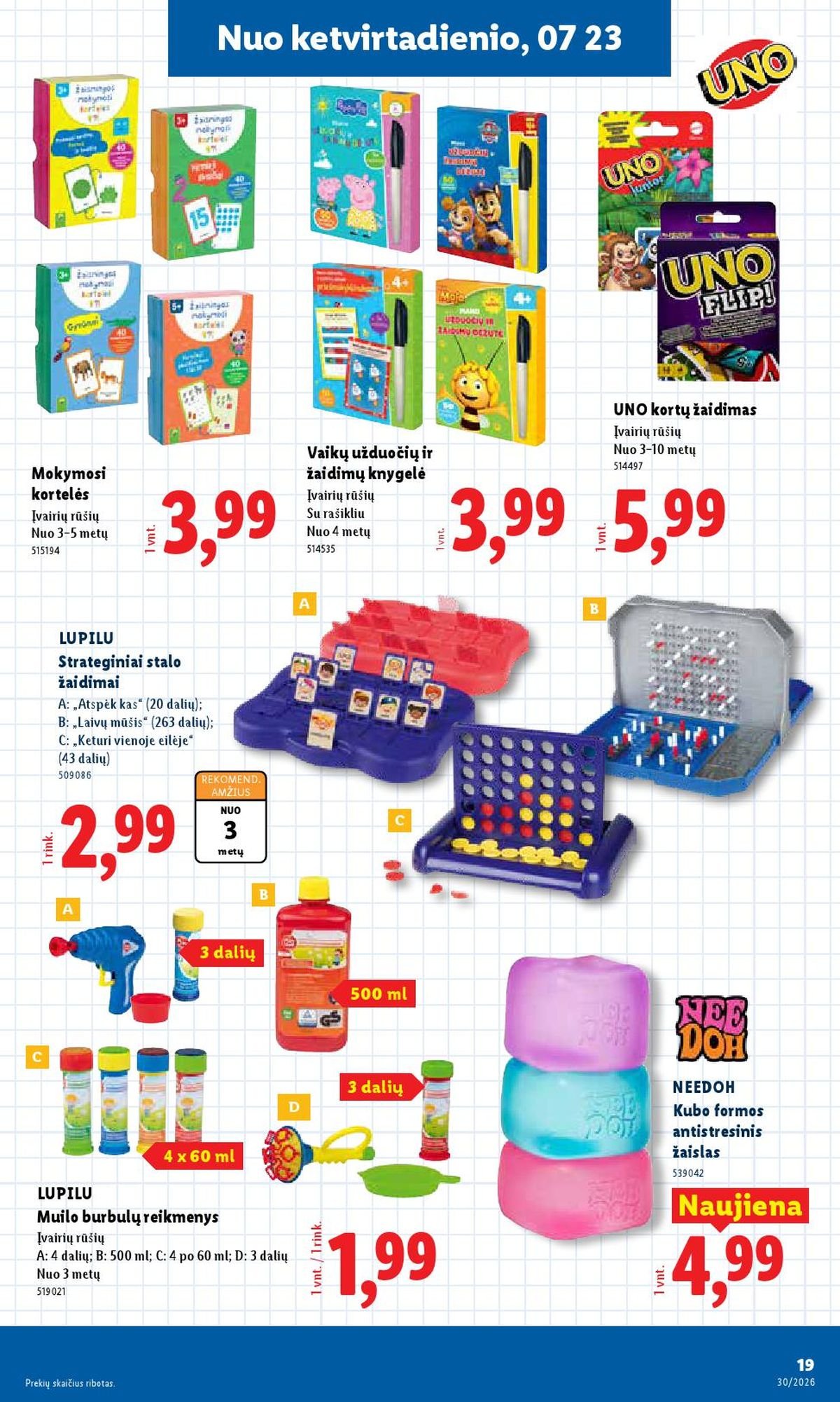 LIDL - Ne maisto prekių pasiūlymai (2026 07 20 - 2026 07 26)