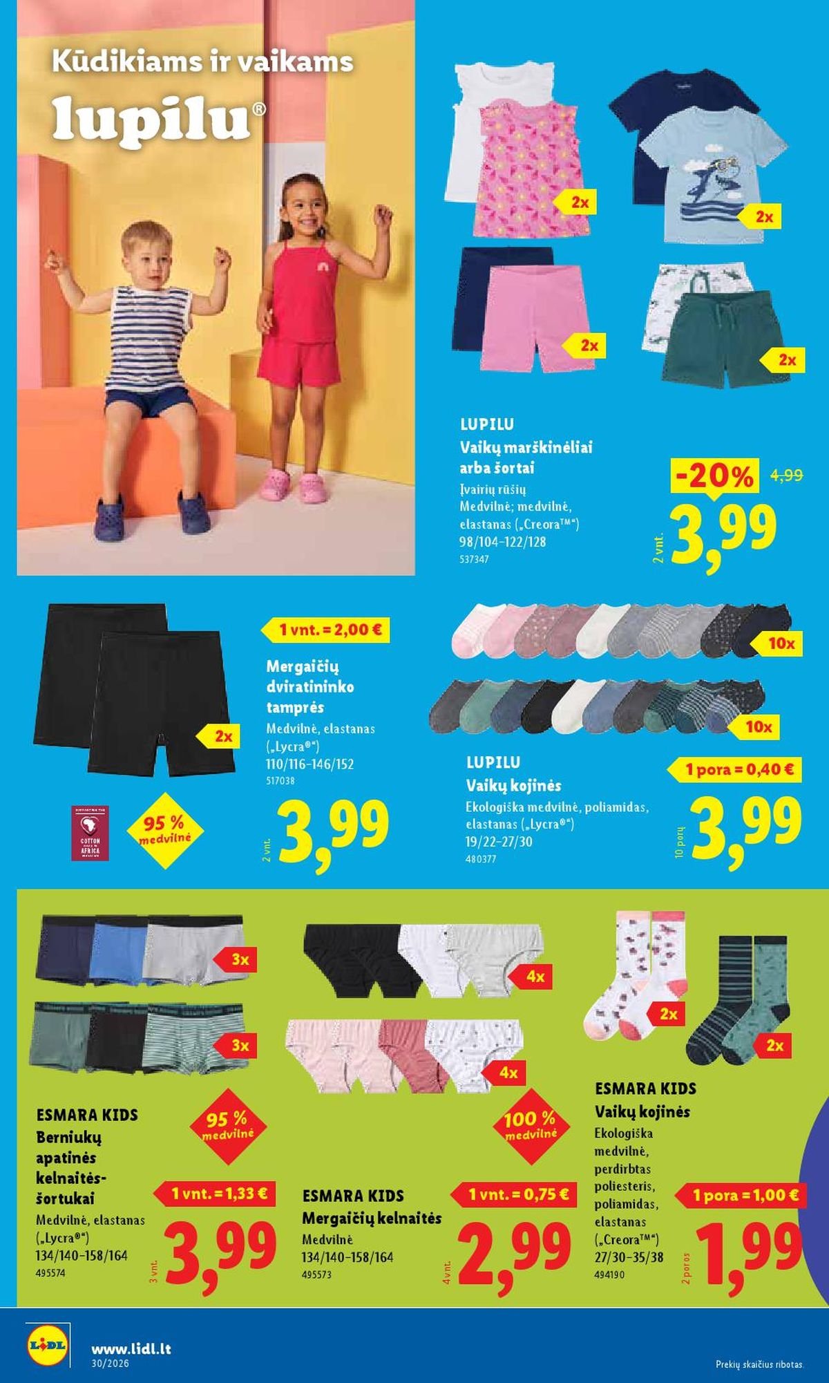 LIDL - Ne maisto prekių pasiūlymai (2026 07 20 - 2026 07 26)