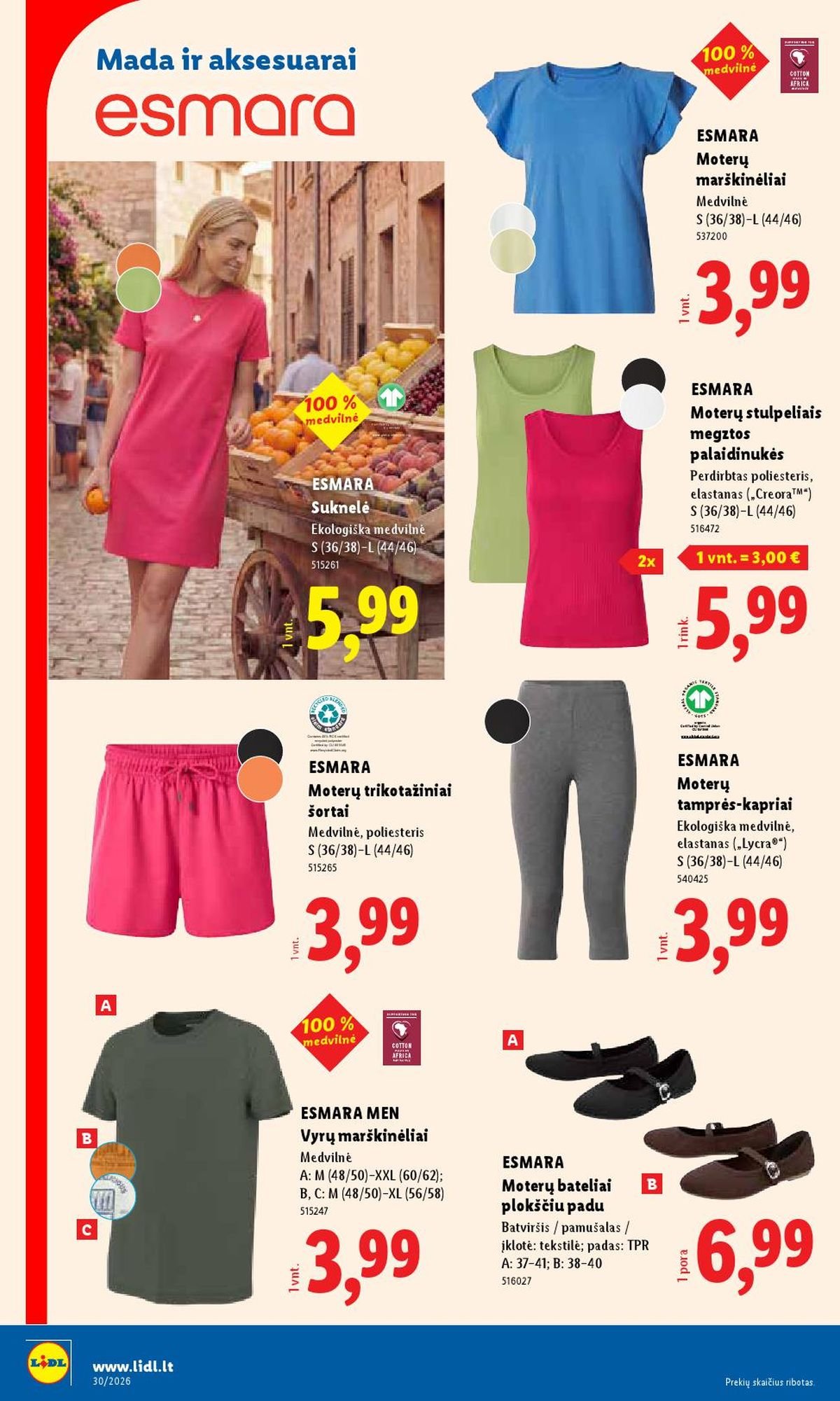 LIDL - Ne maisto prekių pasiūlymai (2026 07 20 - 2026 07 26)