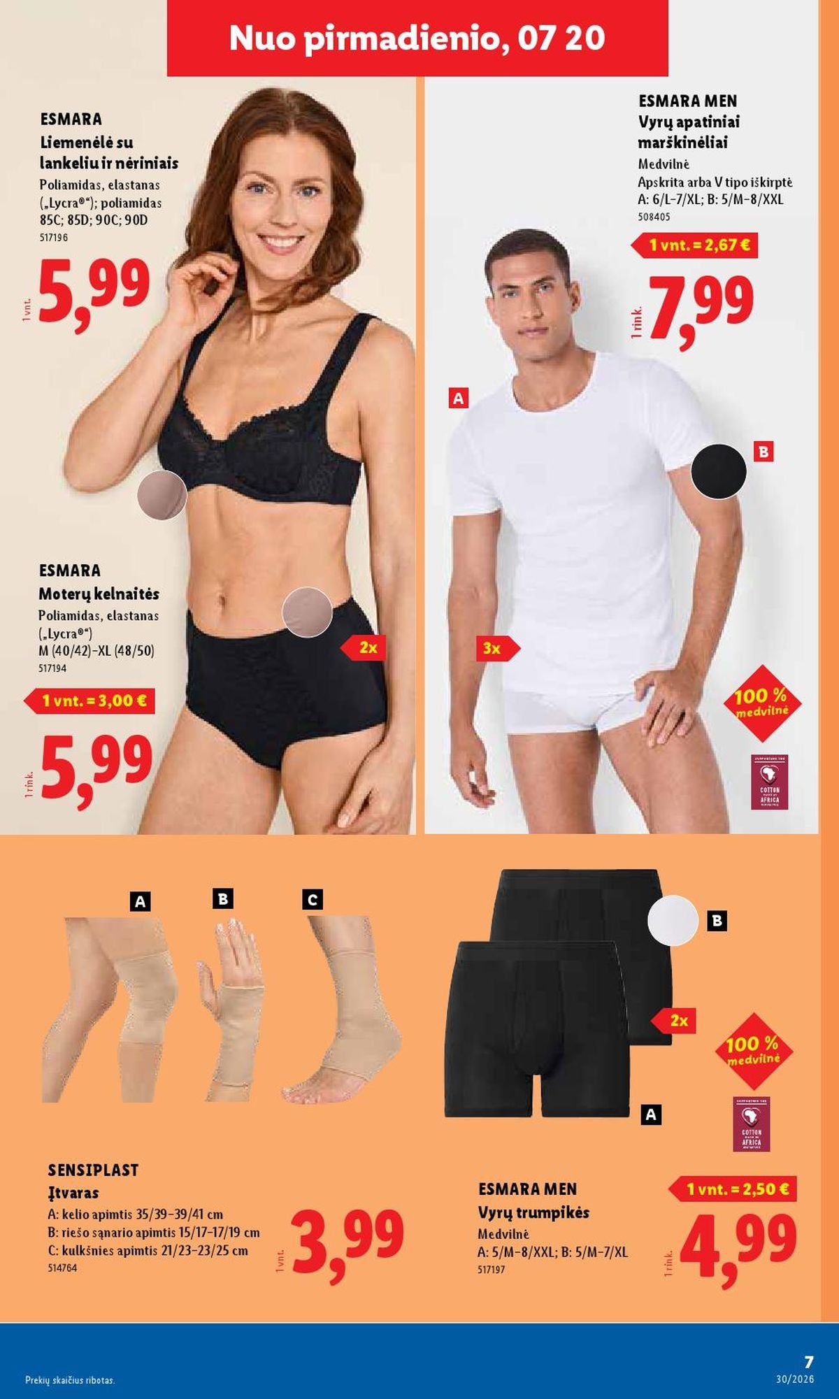 LIDL - Ne maisto prekių pasiūlymai (2026 07 20 - 2026 07 26)