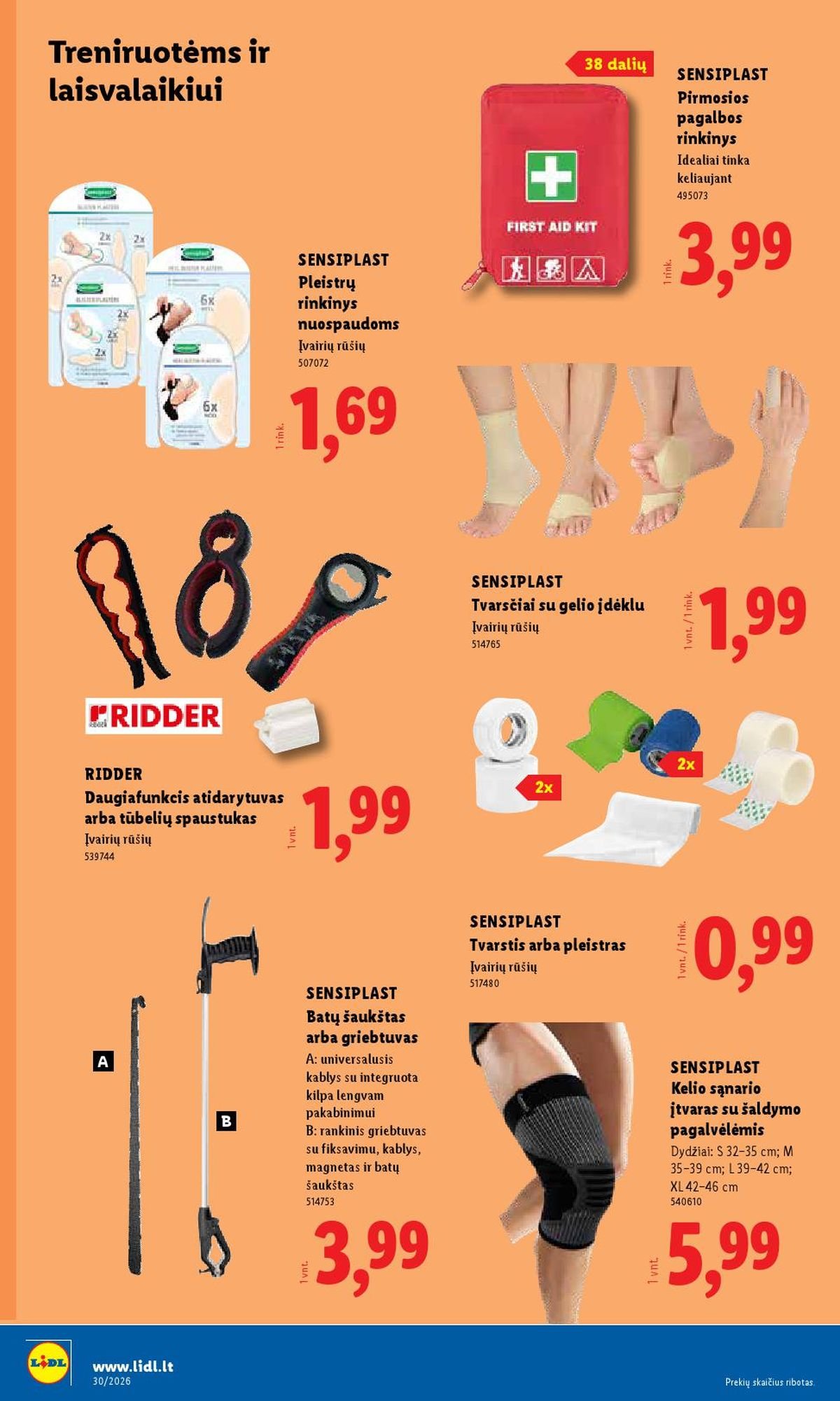 LIDL - Ne maisto prekių pasiūlymai (2026 07 20 - 2026 07 26)