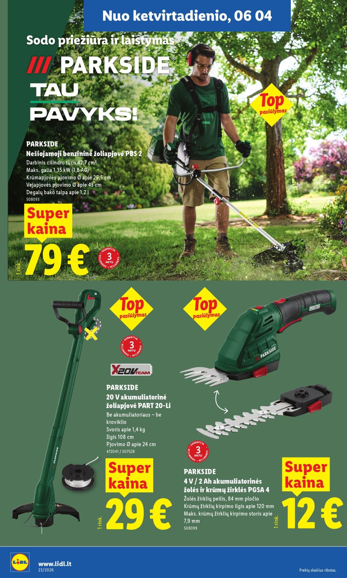 LIDL - Ne maisto prekių pasiūlymai (2026 06 01 - 2026 06 07)