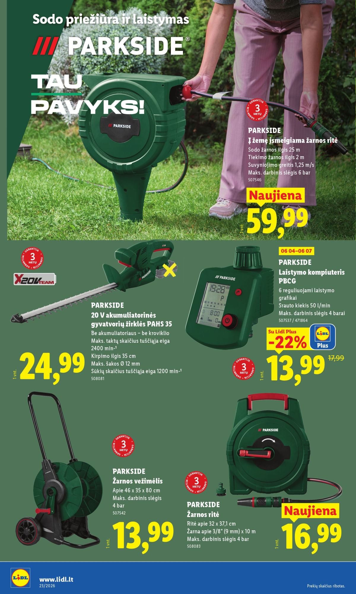 LIDL - Ne maisto prekių pasiūlymai (2026 06 01 - 2026 06 07)