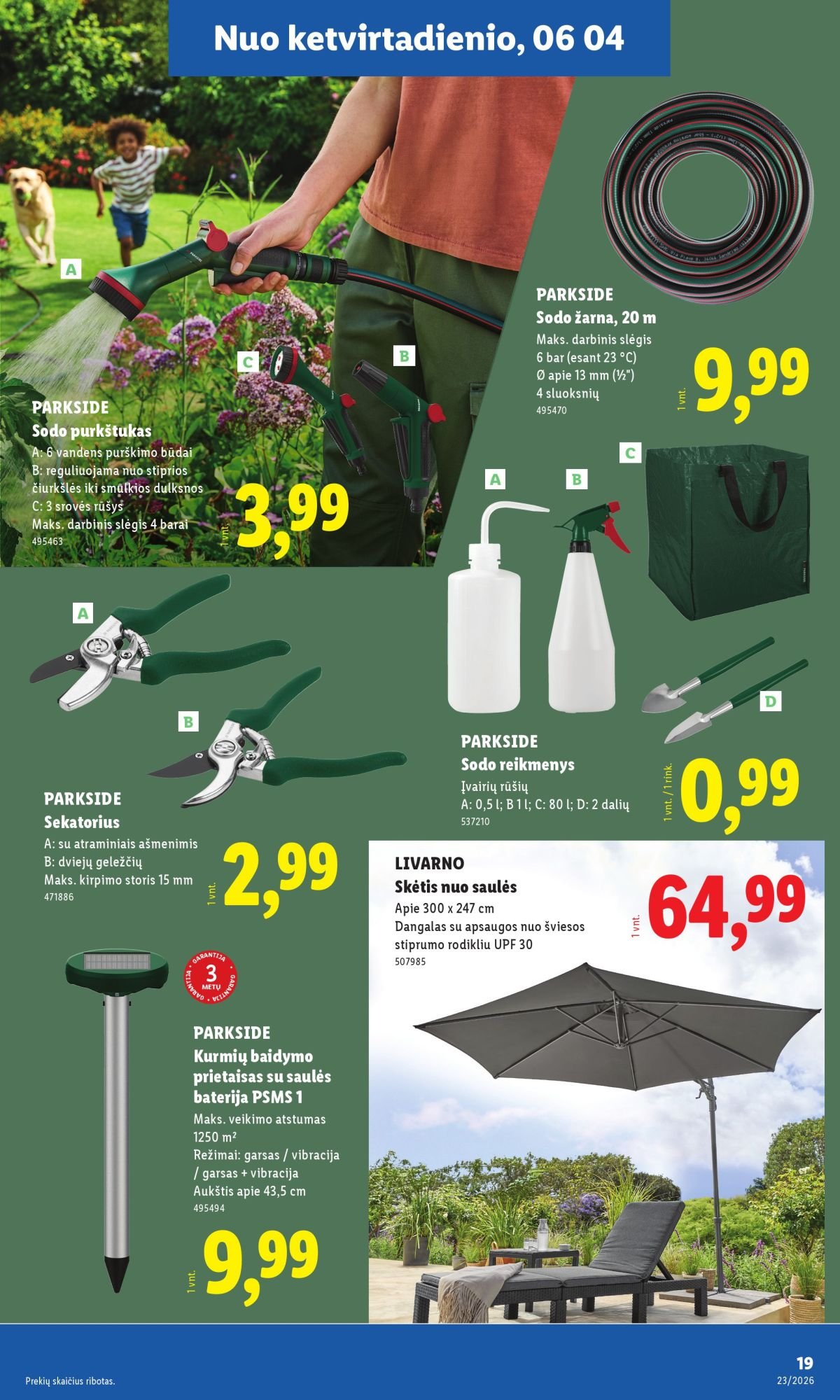 LIDL - Ne maisto prekių pasiūlymai (2026 06 01 - 2026 06 07)