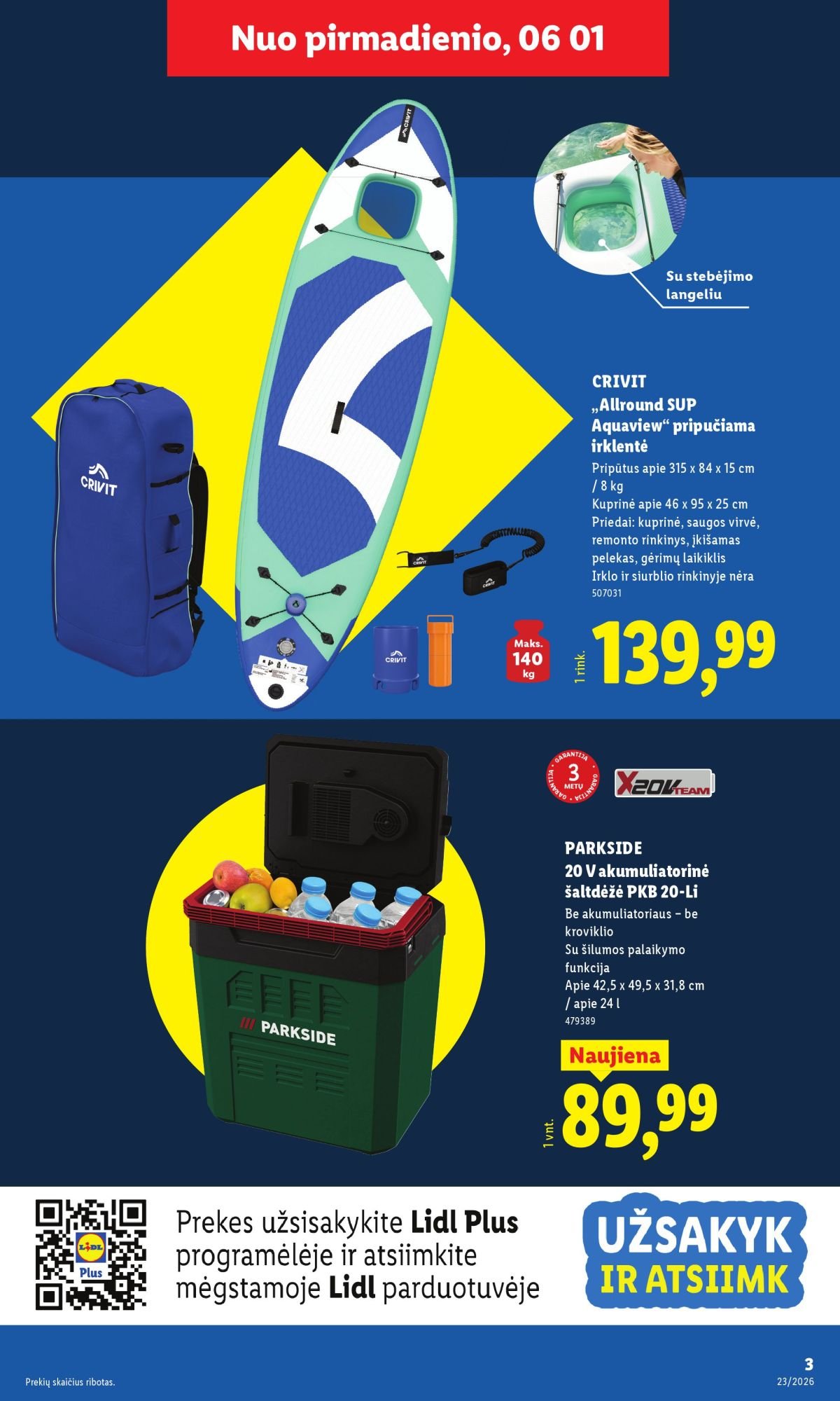 LIDL - Ne maisto prekių pasiūlymai (2026 06 01 - 2026 06 07)