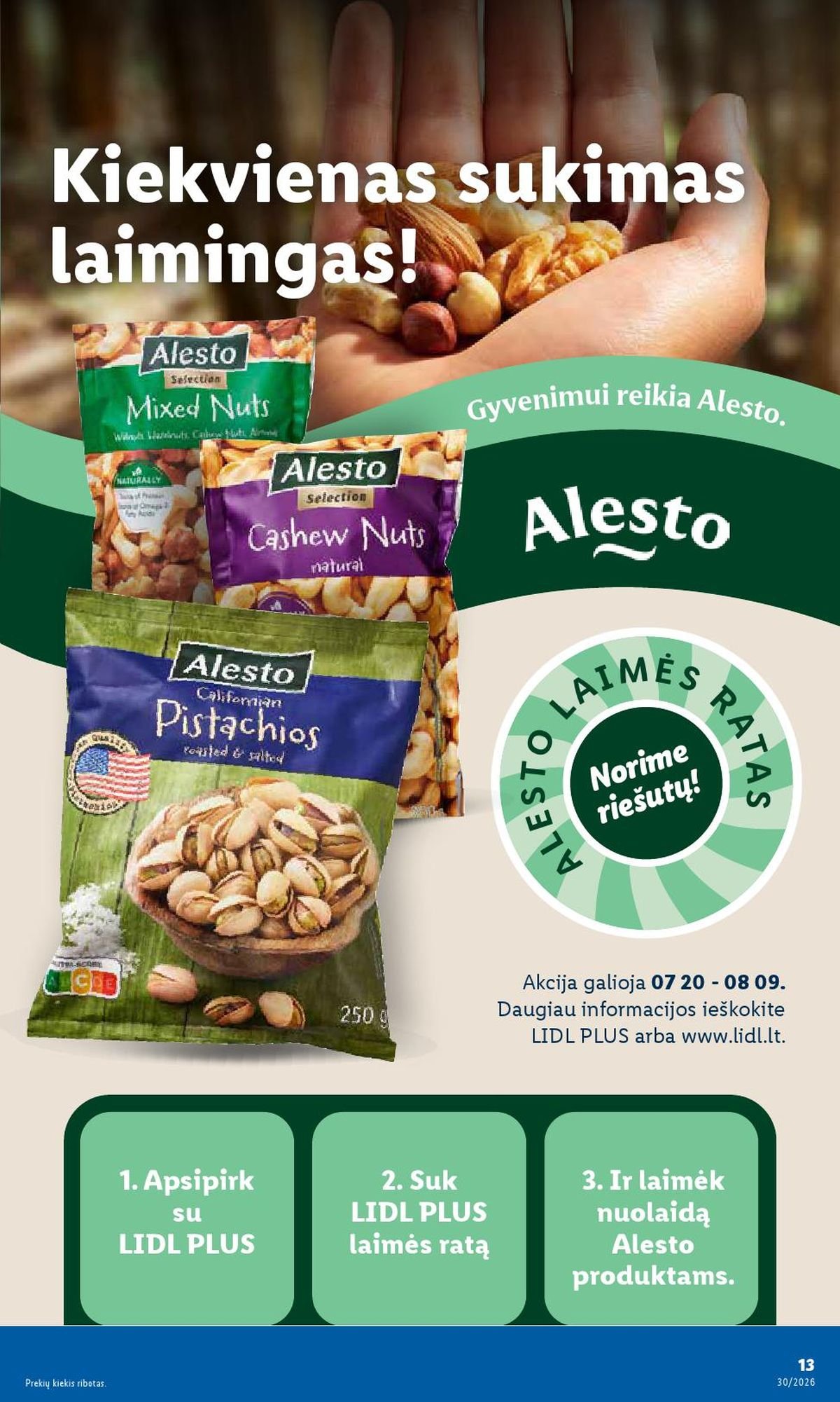 LIDL - Maisto prekių pasiūlymai (2026 07 20 - 2026 07 26)