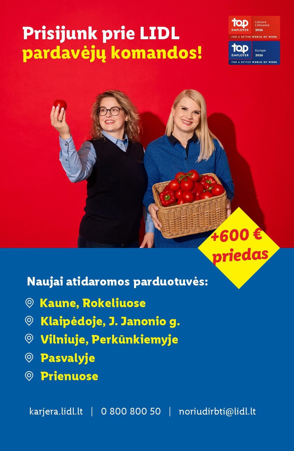 LIDL - Maisto prekių pasiūlymai (2026 07 20 - 2026 07 26)
