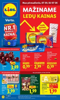 LIDL - Maisto prekių pasiūlymai (2026 07 20 - 2026 07 26)