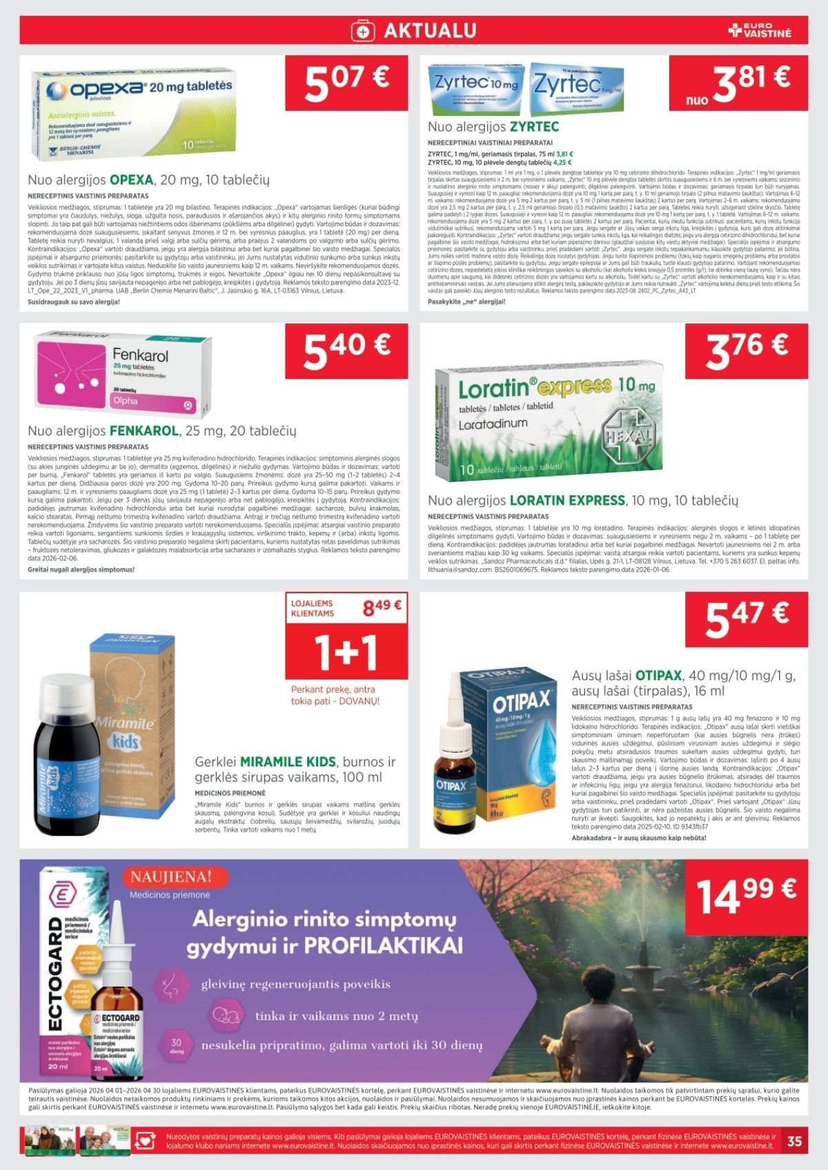 EUROVAISTINĖ (2026 04 01 - 2026 04 30)