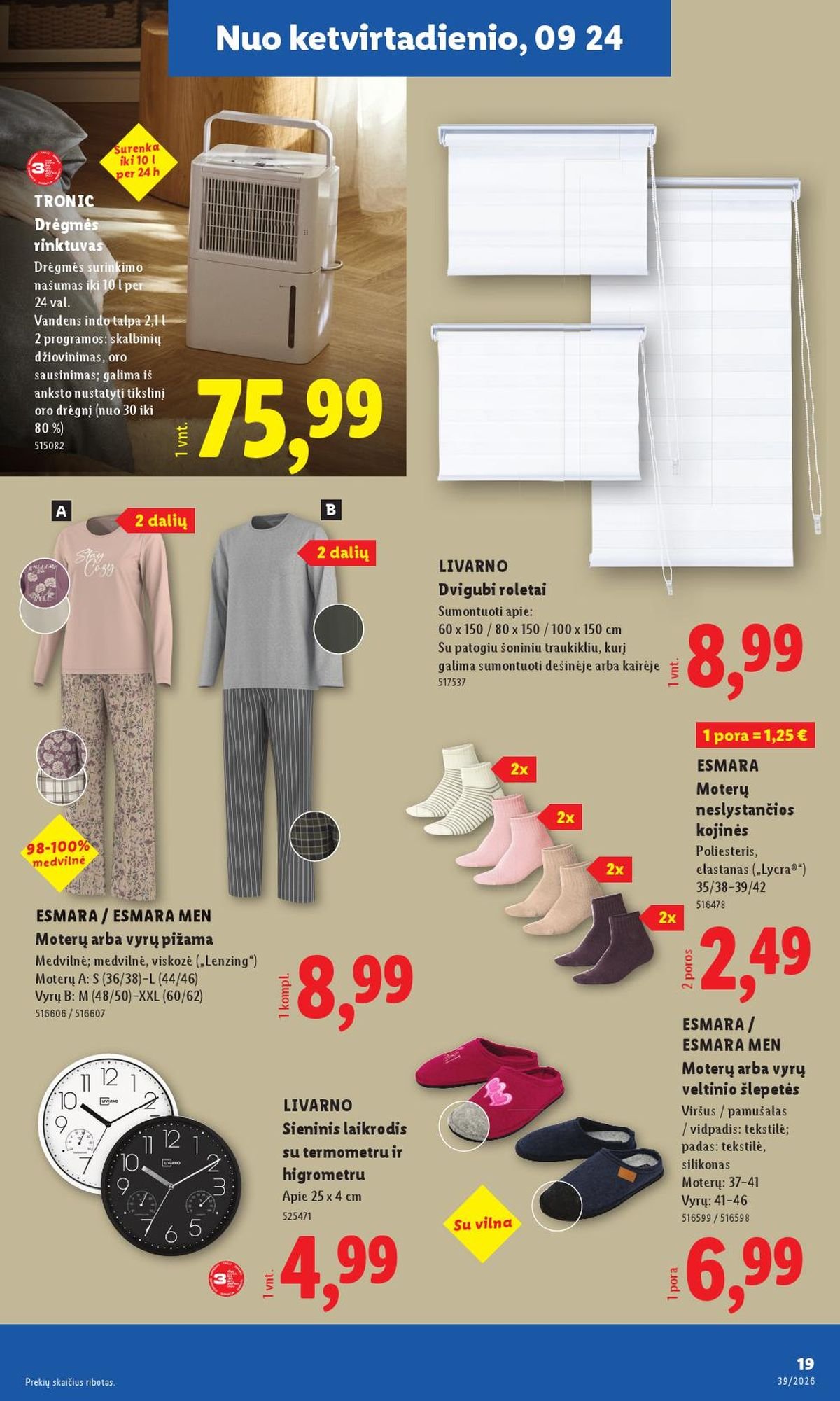LIDL - Ne maisto prekių pasiūlymai (2026 09 21 - 2026 09 27)