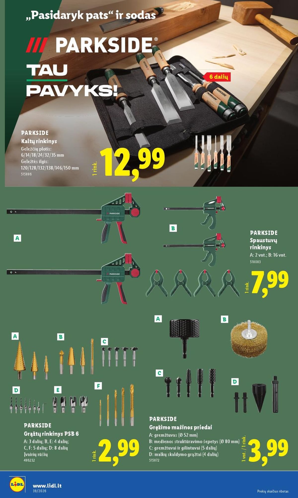 LIDL - Ne maisto prekių pasiūlymai (2026 09 21 - 2026 09 27)
