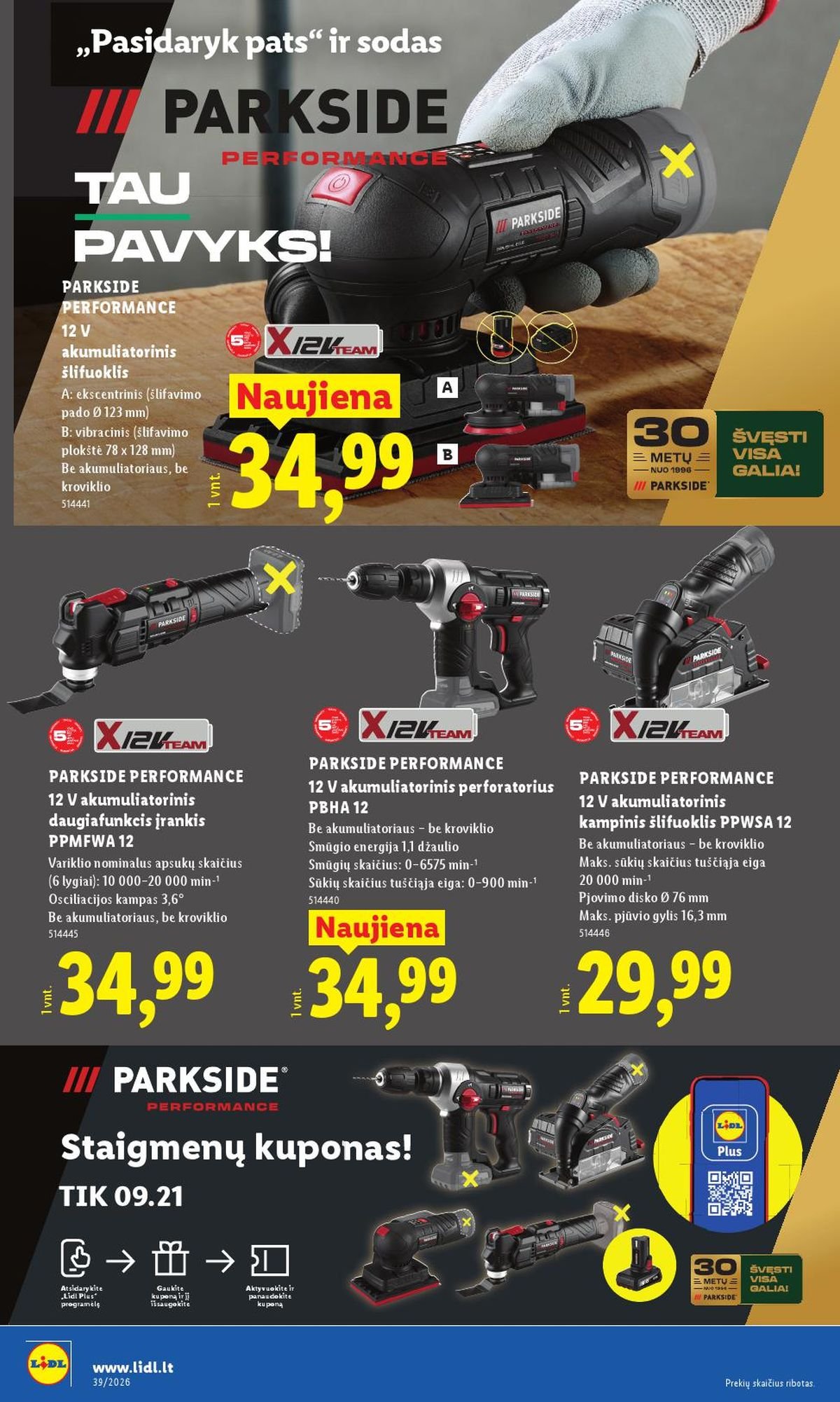 LIDL - Ne maisto prekių pasiūlymai (2026 09 21 - 2026 09 27)