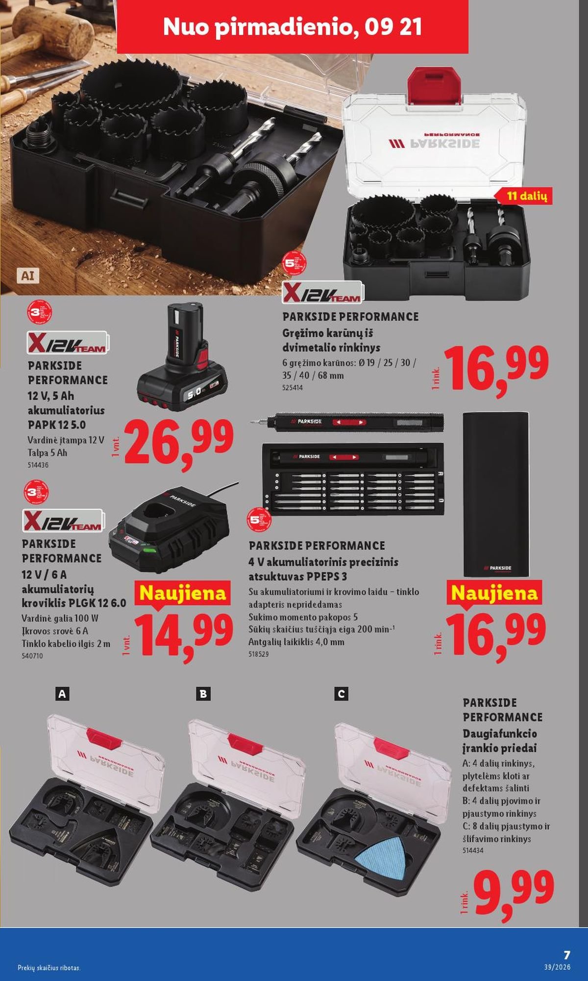 LIDL - Ne maisto prekių pasiūlymai (2026 09 21 - 2026 09 27)